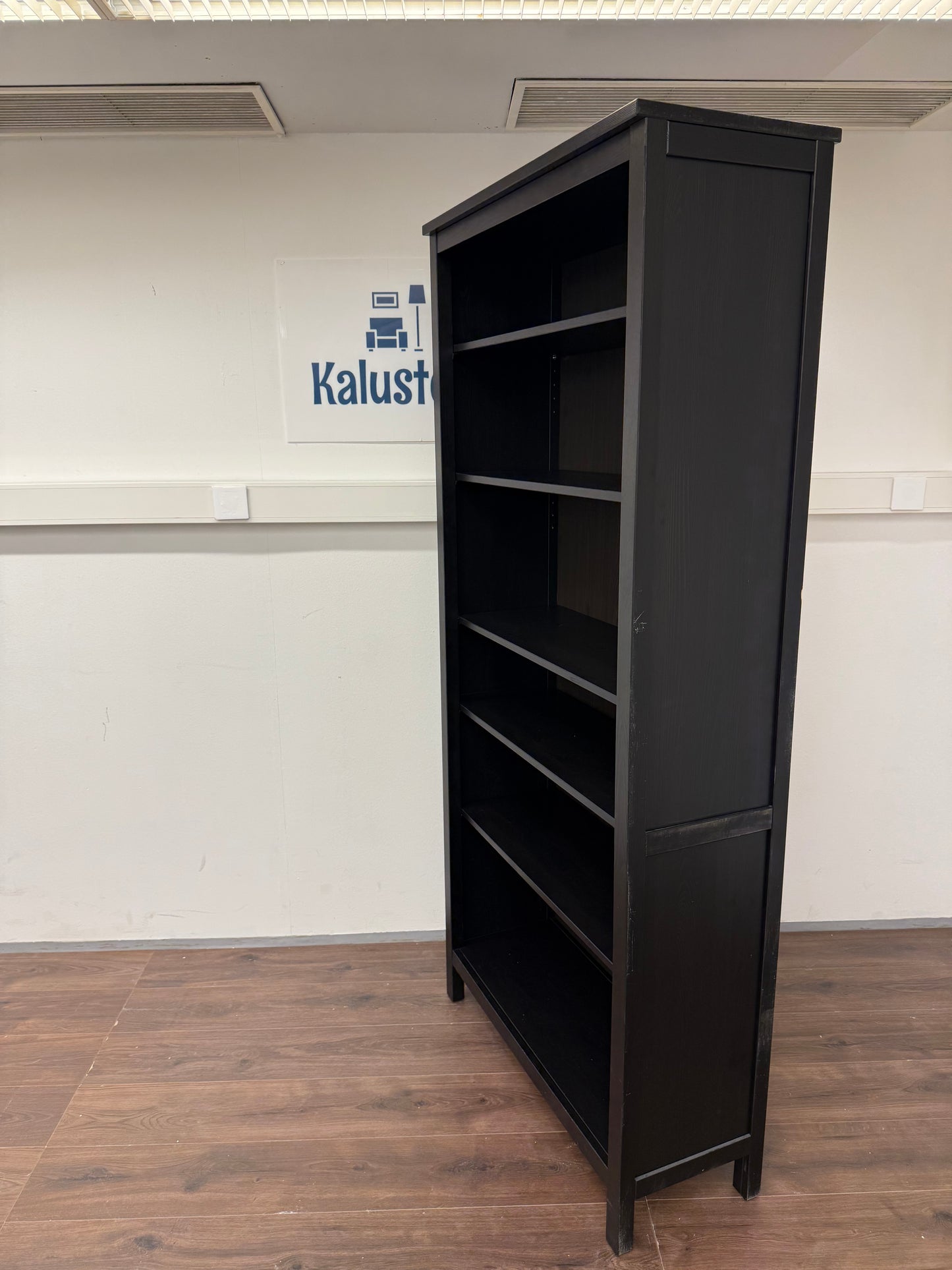 Ikea HEMNES Kirjahylly, musta , 90x197 cm Kalustori