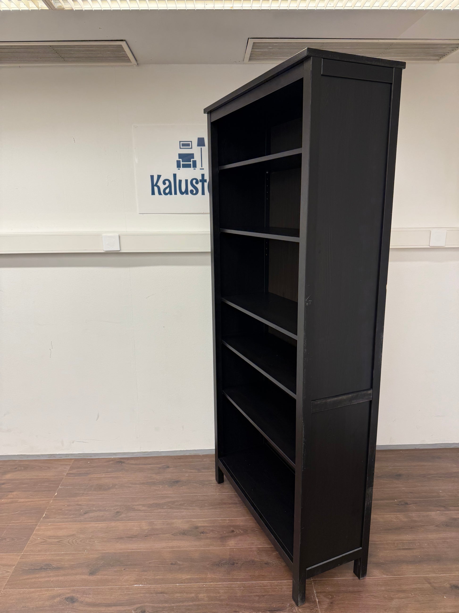 Ikea HEMNES Kirjahylly, musta , 90x197 cm Kalustori
