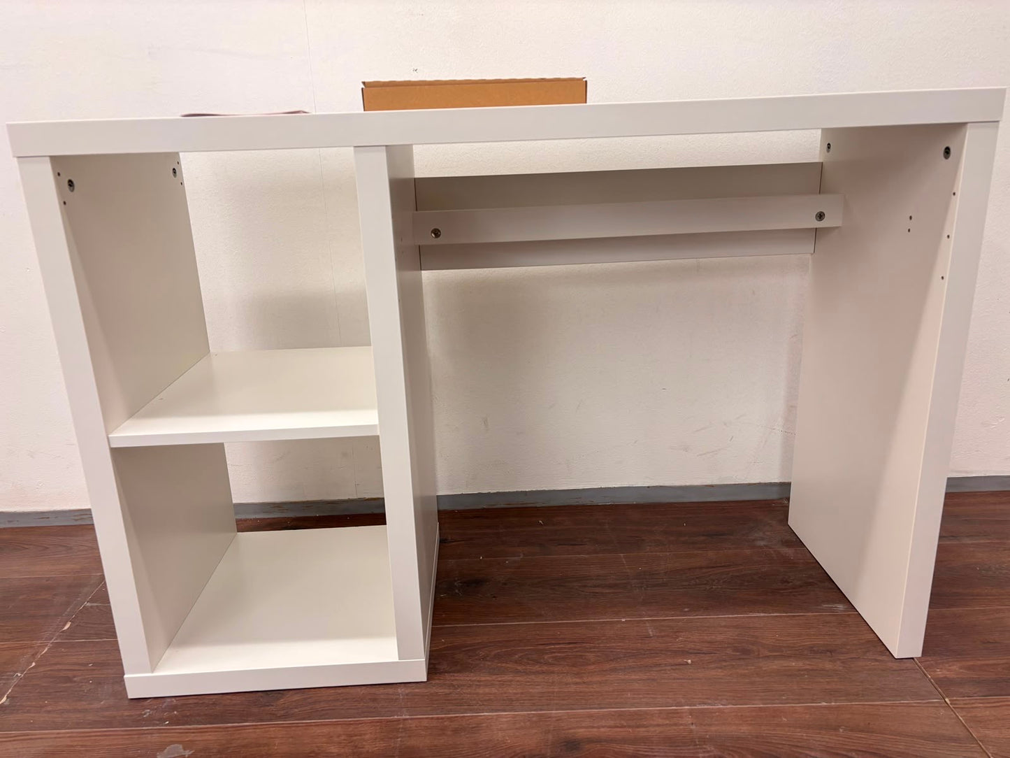UUSI Ikea KALLAX Työpöytä, valkoinen, 111x39 cm Kalustori