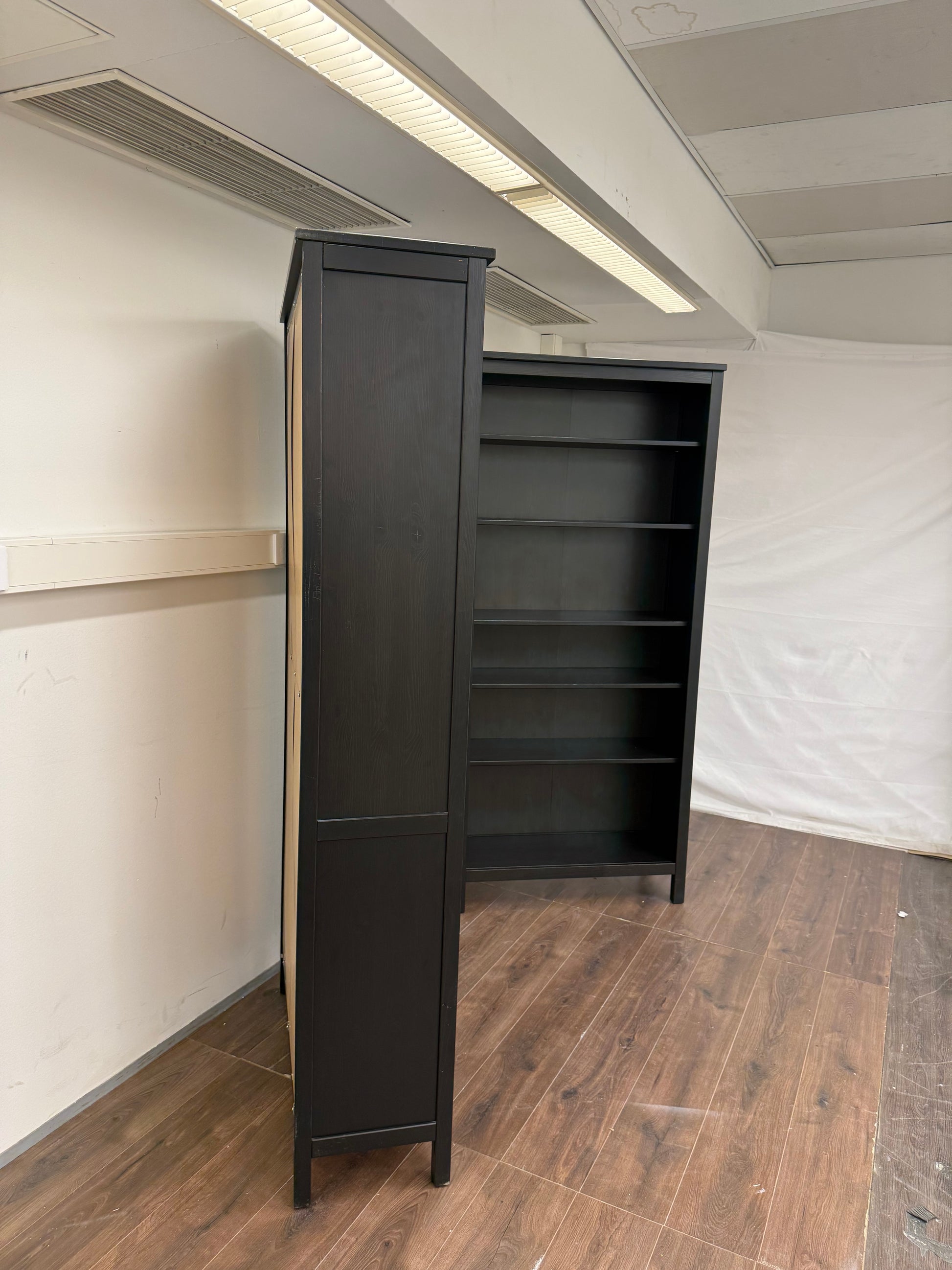 Ikea HEMNES Kirjahylly, musta , 90x197 cm 2kpl Kalustori