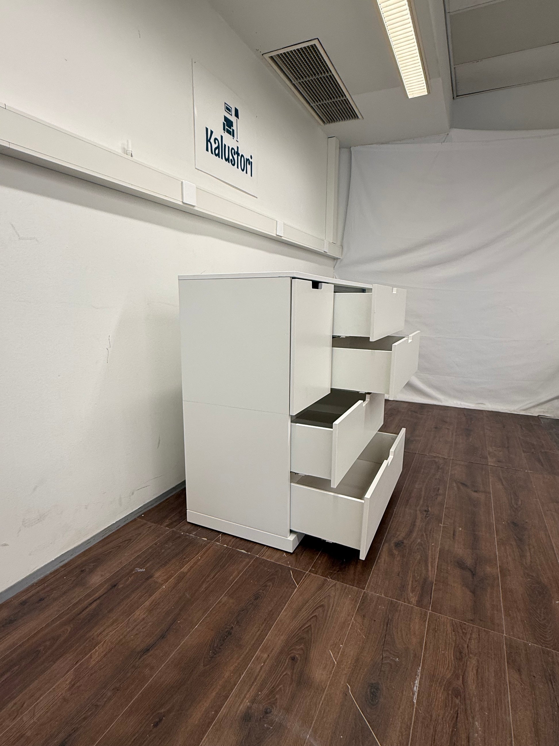 Ikea NORDLI Lipasto, 6 laatikkoa, valkoinen, 120x99 cm Kalustori