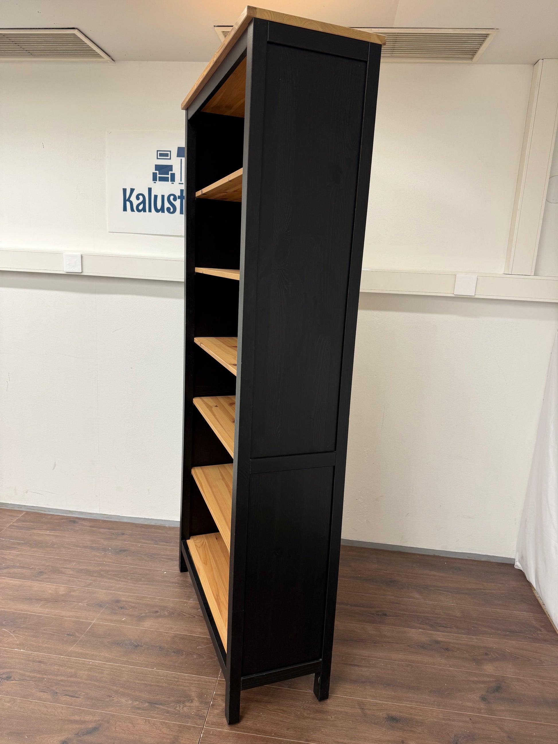 Ikea HEMNES Kirjahylly, mustanruskea/vaaleanruskea, 90x197 cm Kalustori