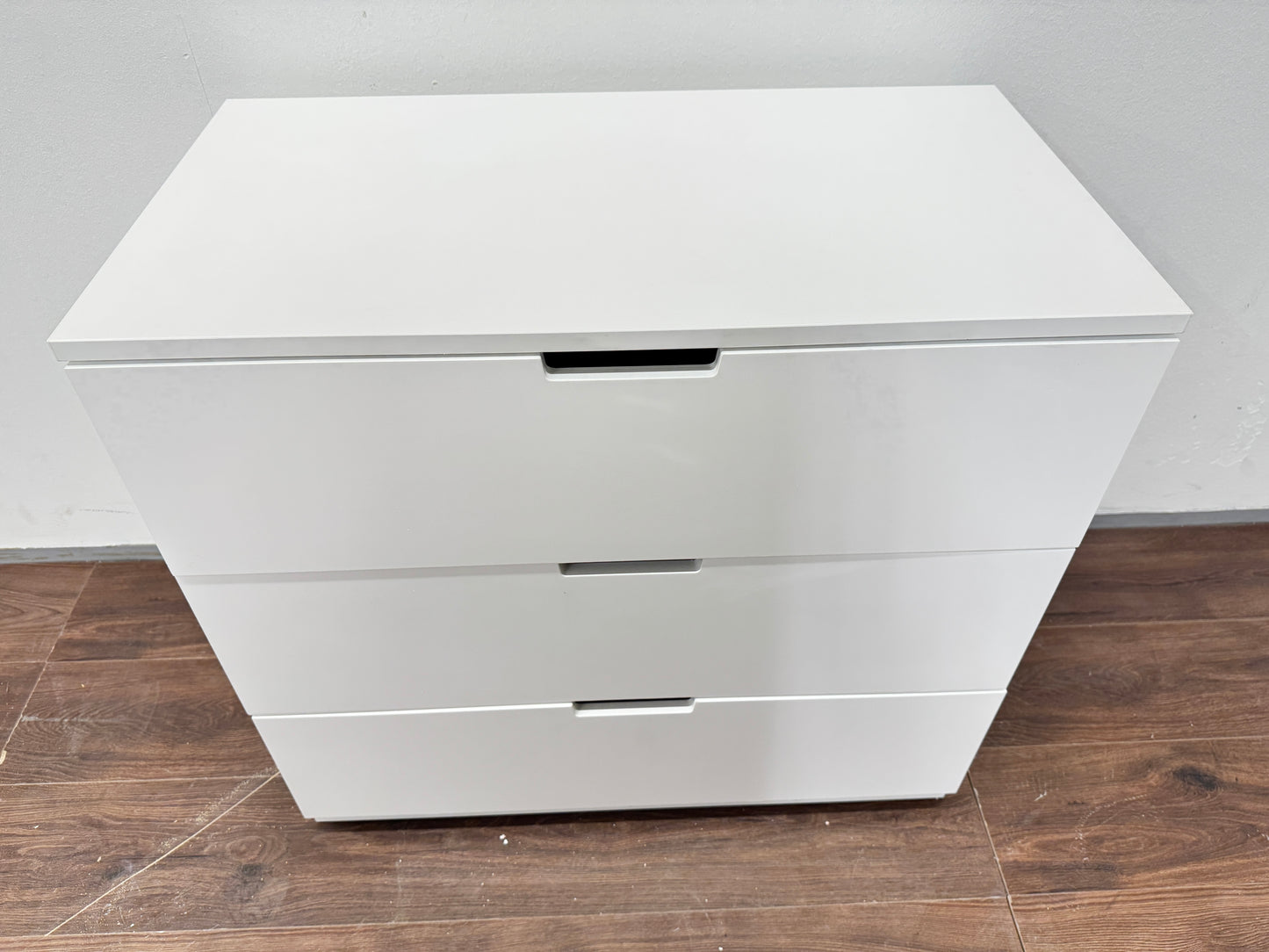 Ikea NORDLI Lipasto, 3 laatikkoa, valkoinen, 80x76 cm Kalustori