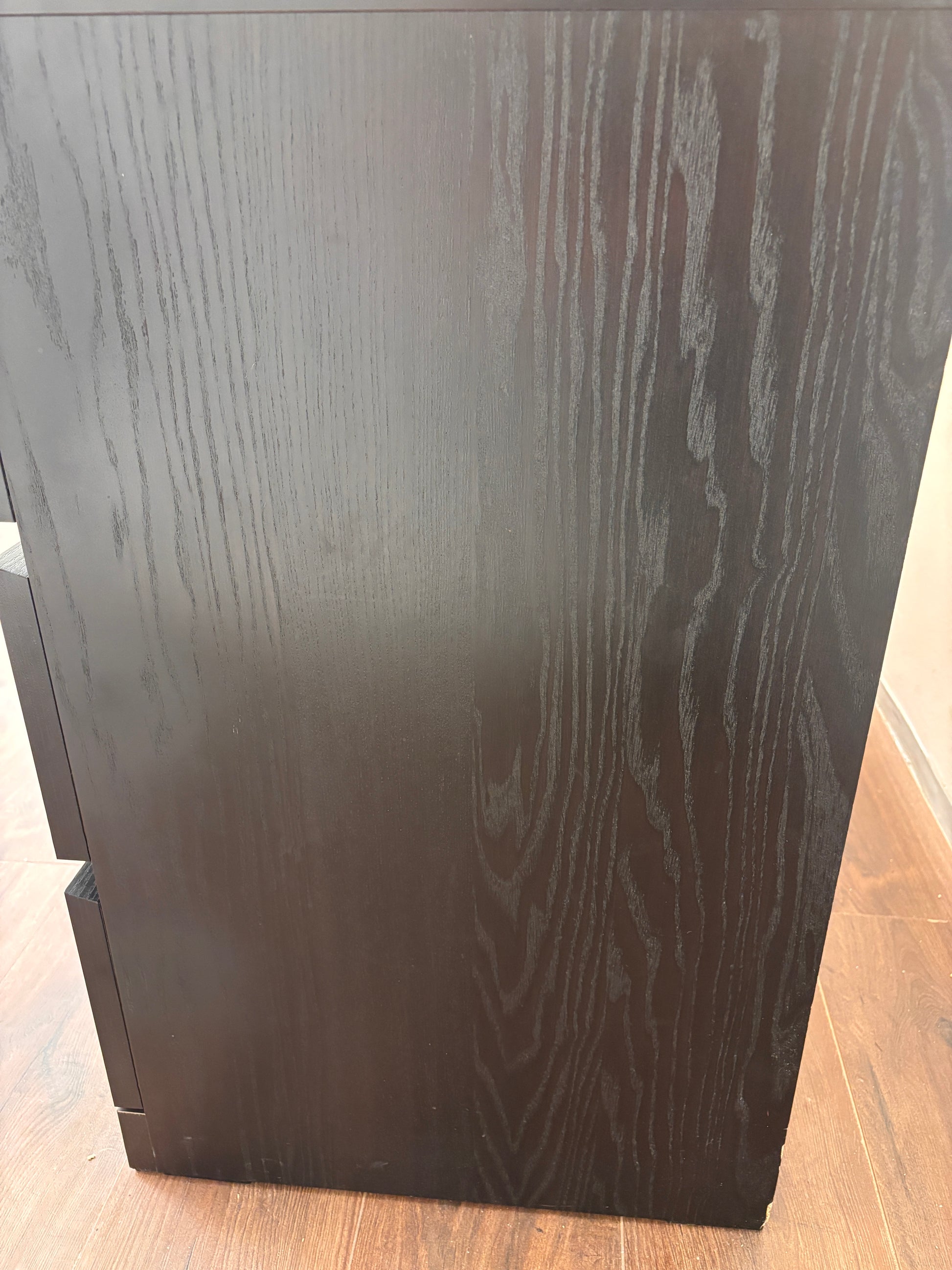Ikea Malm 6 Laatikkoa Lipasto, musta, 160x78 cm/Senkki (Lasilevyllä) Kalustori
