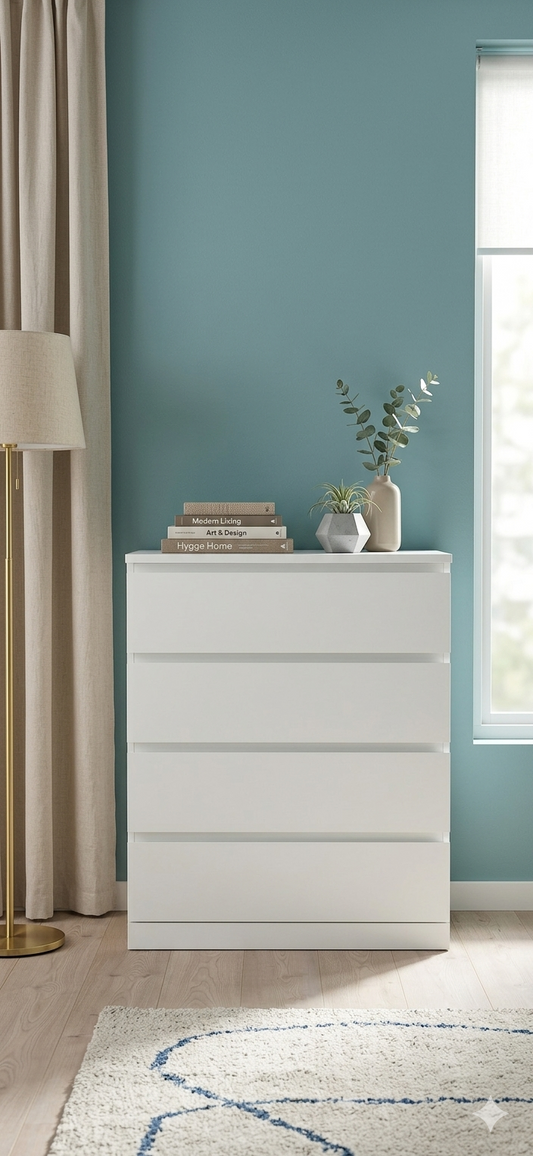 UUSI Ikea Malm 4 Laatikkoinen Lipasto/Senkki Kalustori