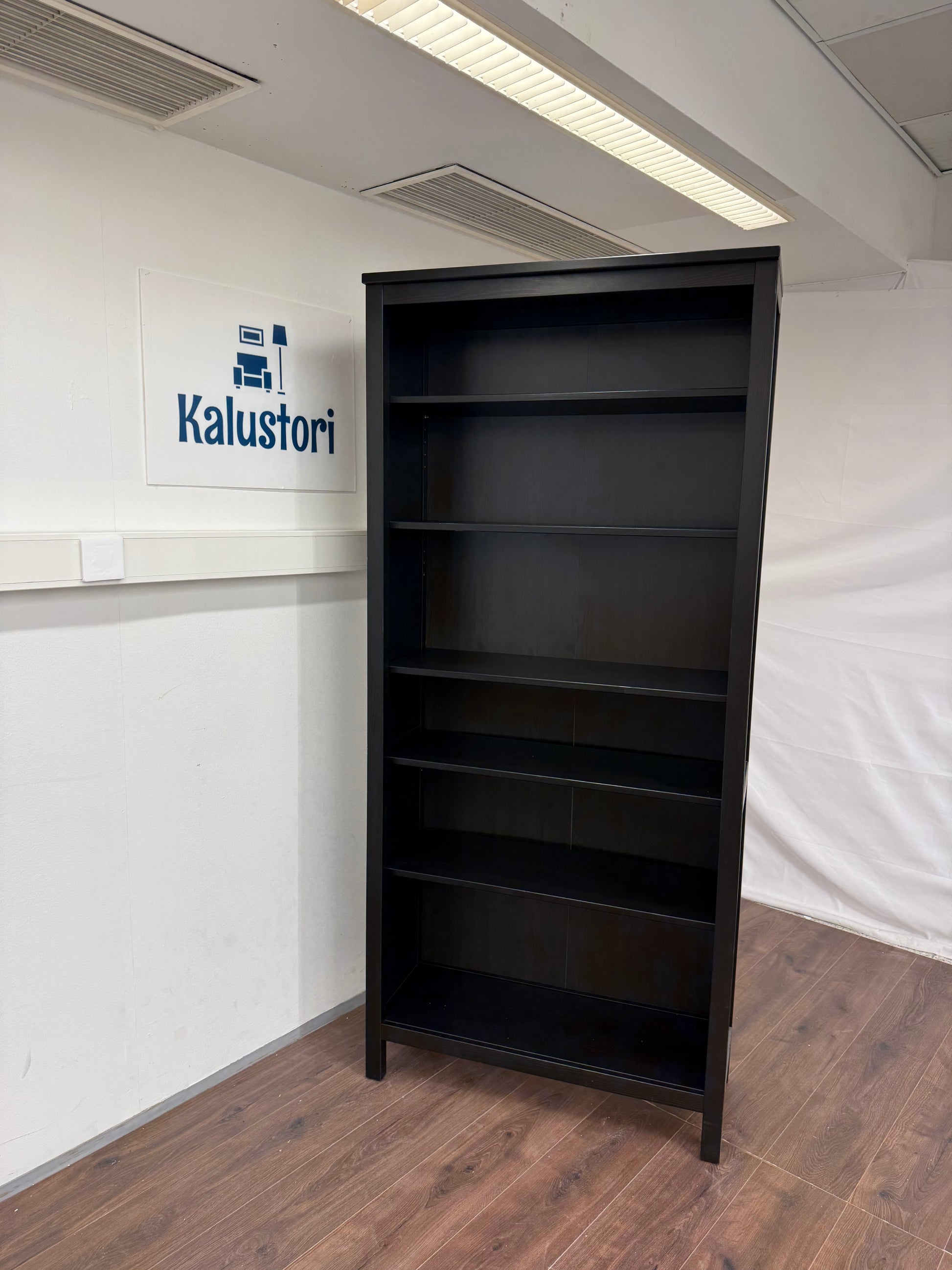 Ikea HEMNES Kirjahylly, musta , 90x197 cm Kalustori
