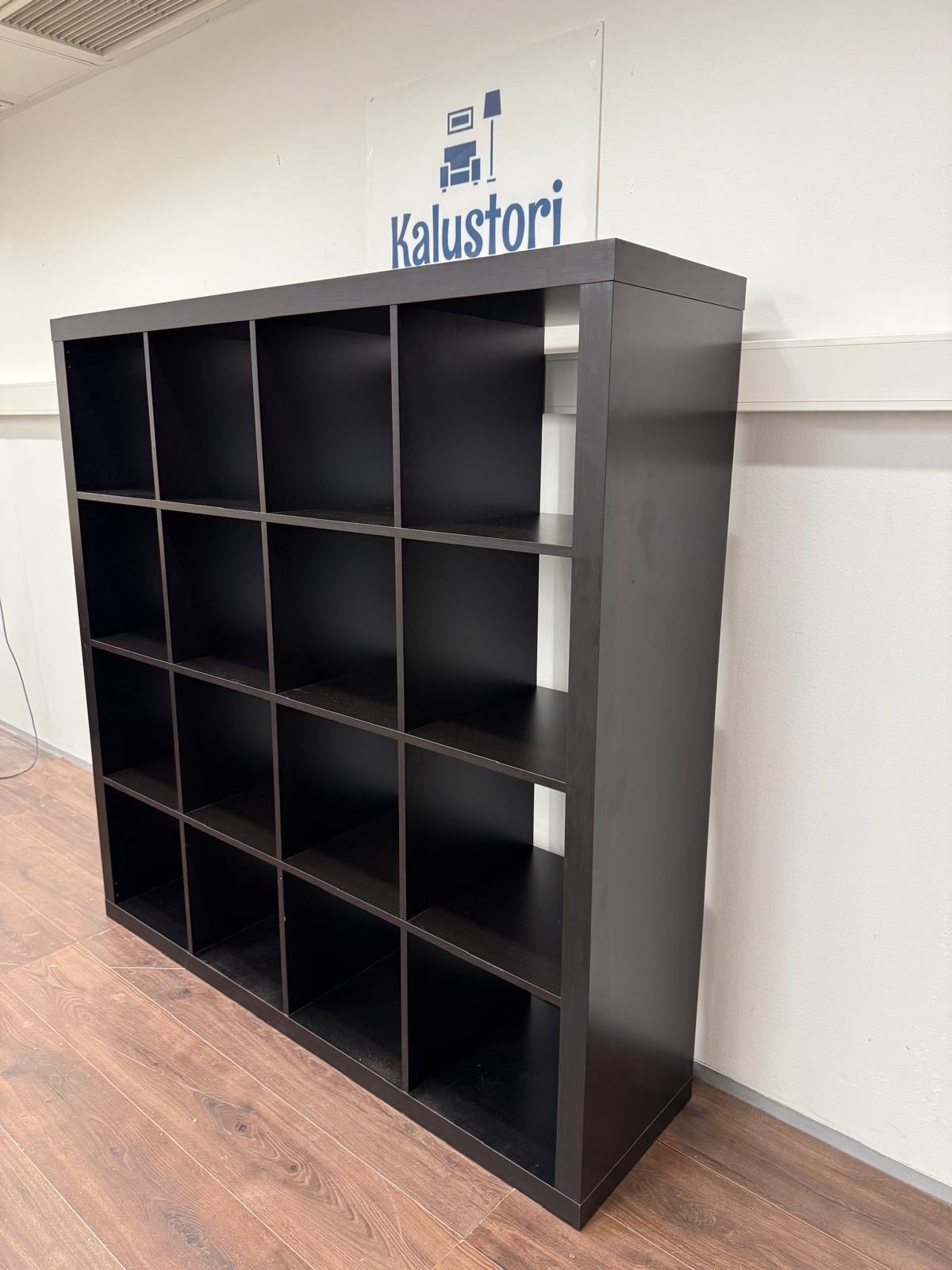 Ikea KALLAX Hylly, mustanruskea, 147x147 cm Kalustori