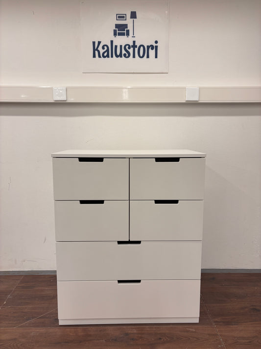 IKEA Nordli 6-laatikkoinen lipasto,valkoinen Kalustori