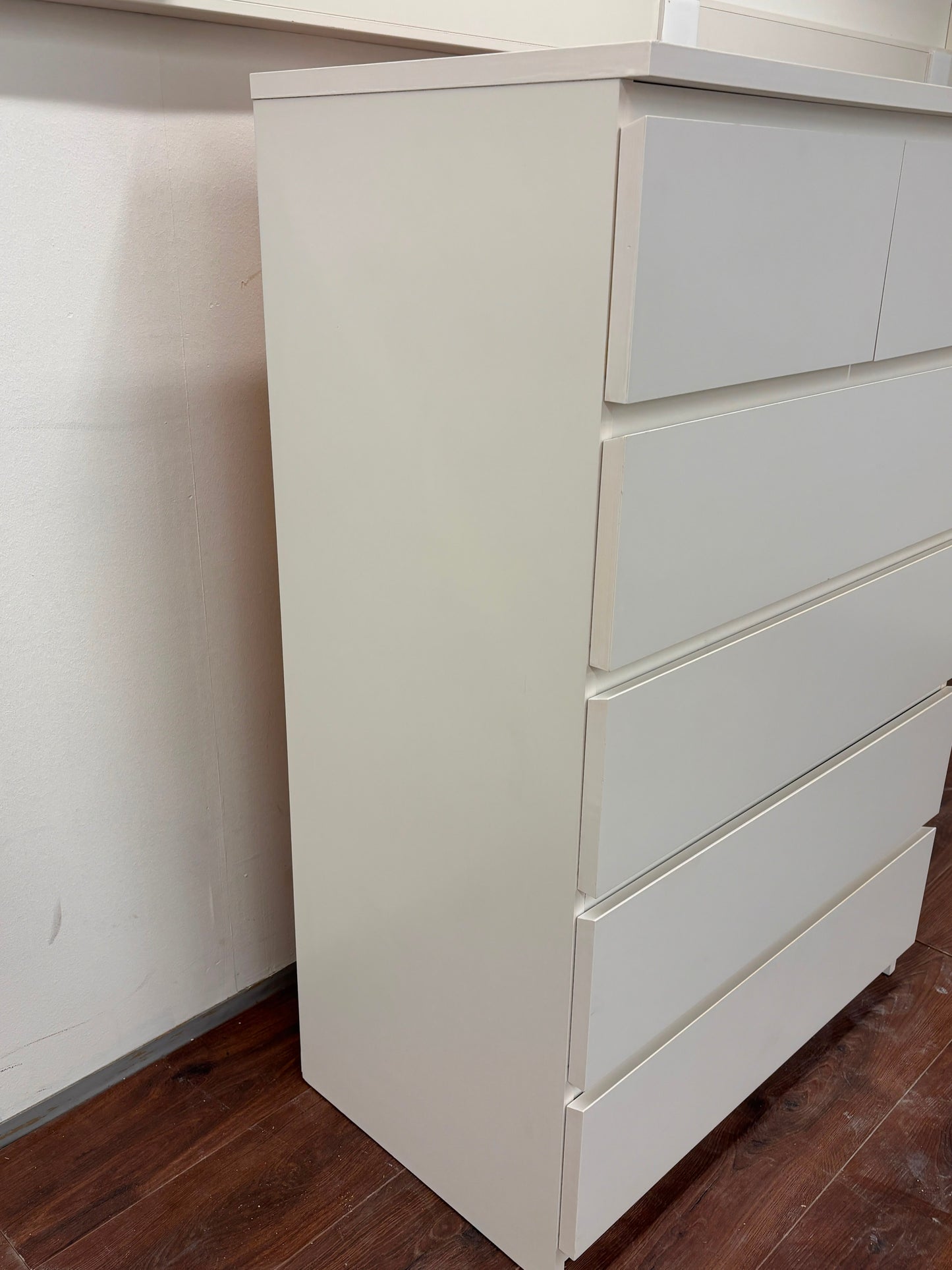 Ikea MALM Lipasto, 6 laatikkoa, valkoinen, 80x123 cm Kalustori