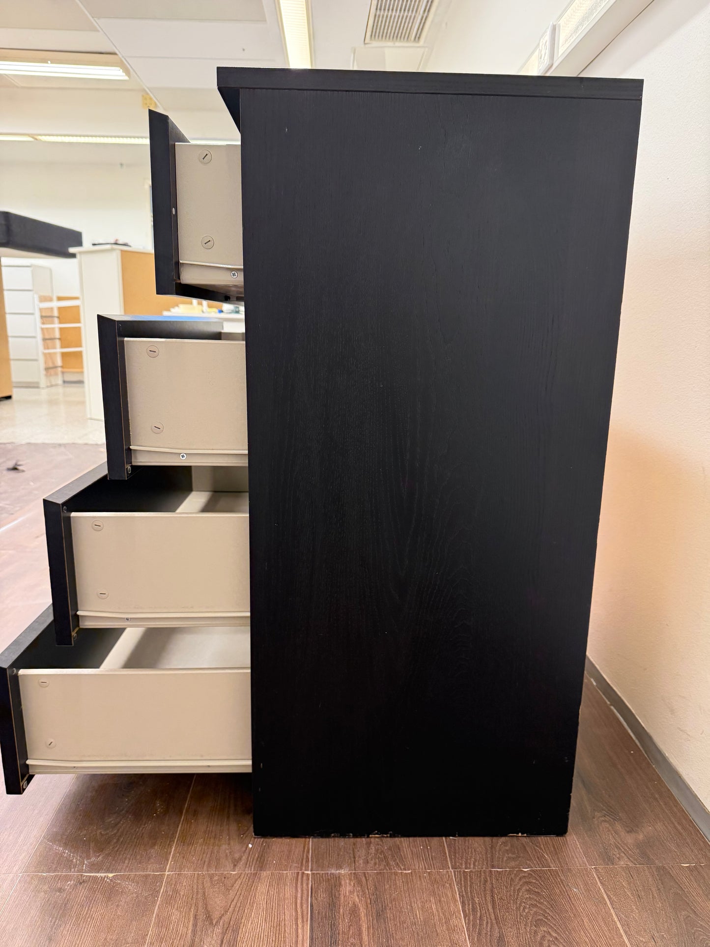 Ikea Malm Lipasto, 4 laatikkoa, Musta , 80x100 cm Kalustori