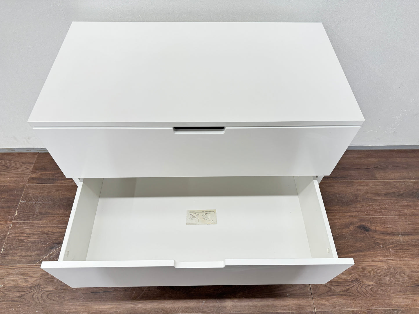 Ikea NORDLI Lipasto, 3 laatikkoa, valkoinen, 80x76 cm Kalustori