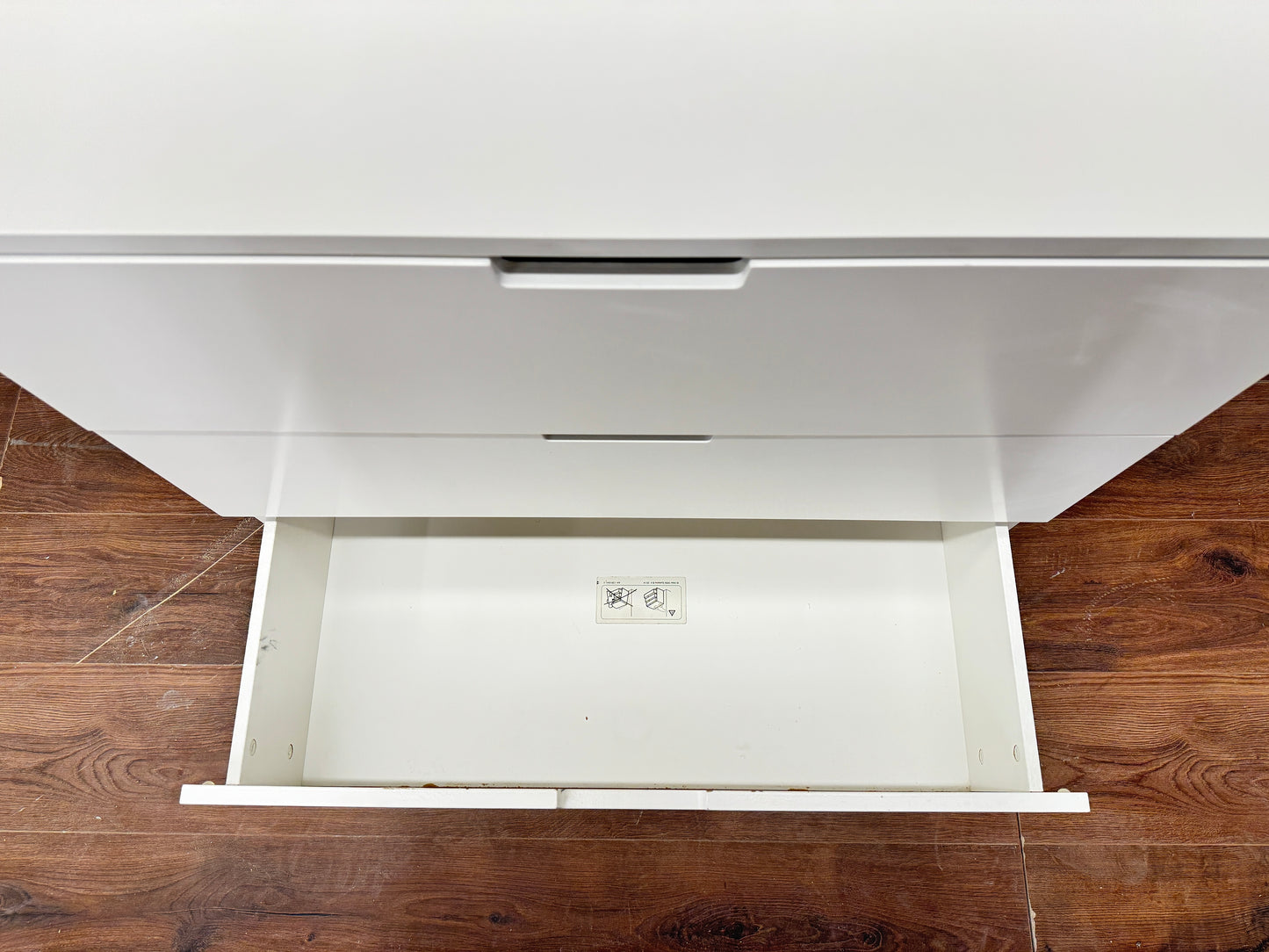 Ikea NORDLI Lipasto, 3 laatikkoa, valkoinen, 80x76 cm Kalustori