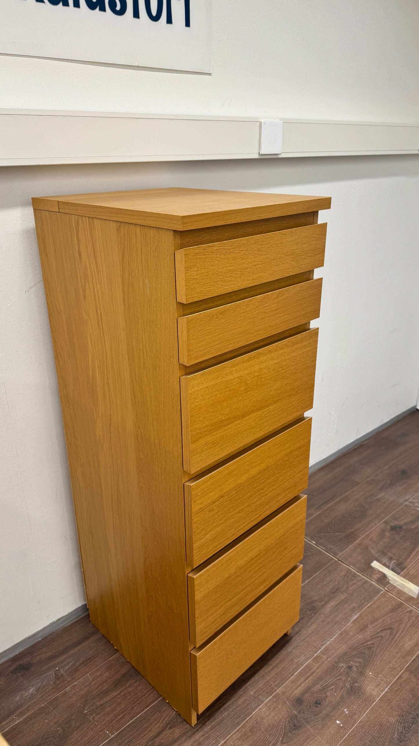 Ikea MALM Korkea Lipasto Peilillä 123x48 cm Kalustori