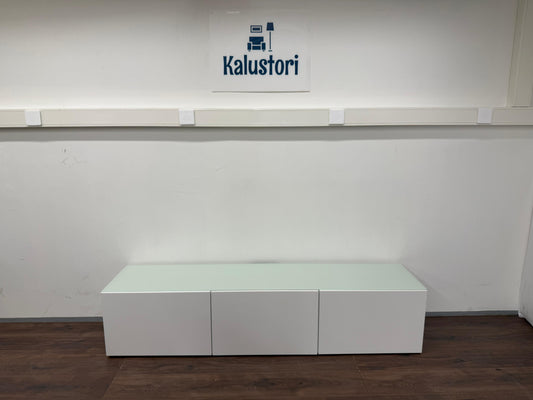 Ikea Bestå Tv-taso lasilevyllä Kalustori
