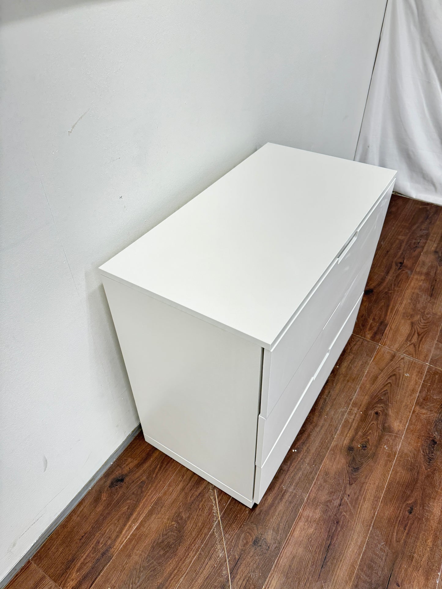 Ikea NORDLI Lipasto, 3 laatikkoa, valkoinen, 80x76 cm Kalustori