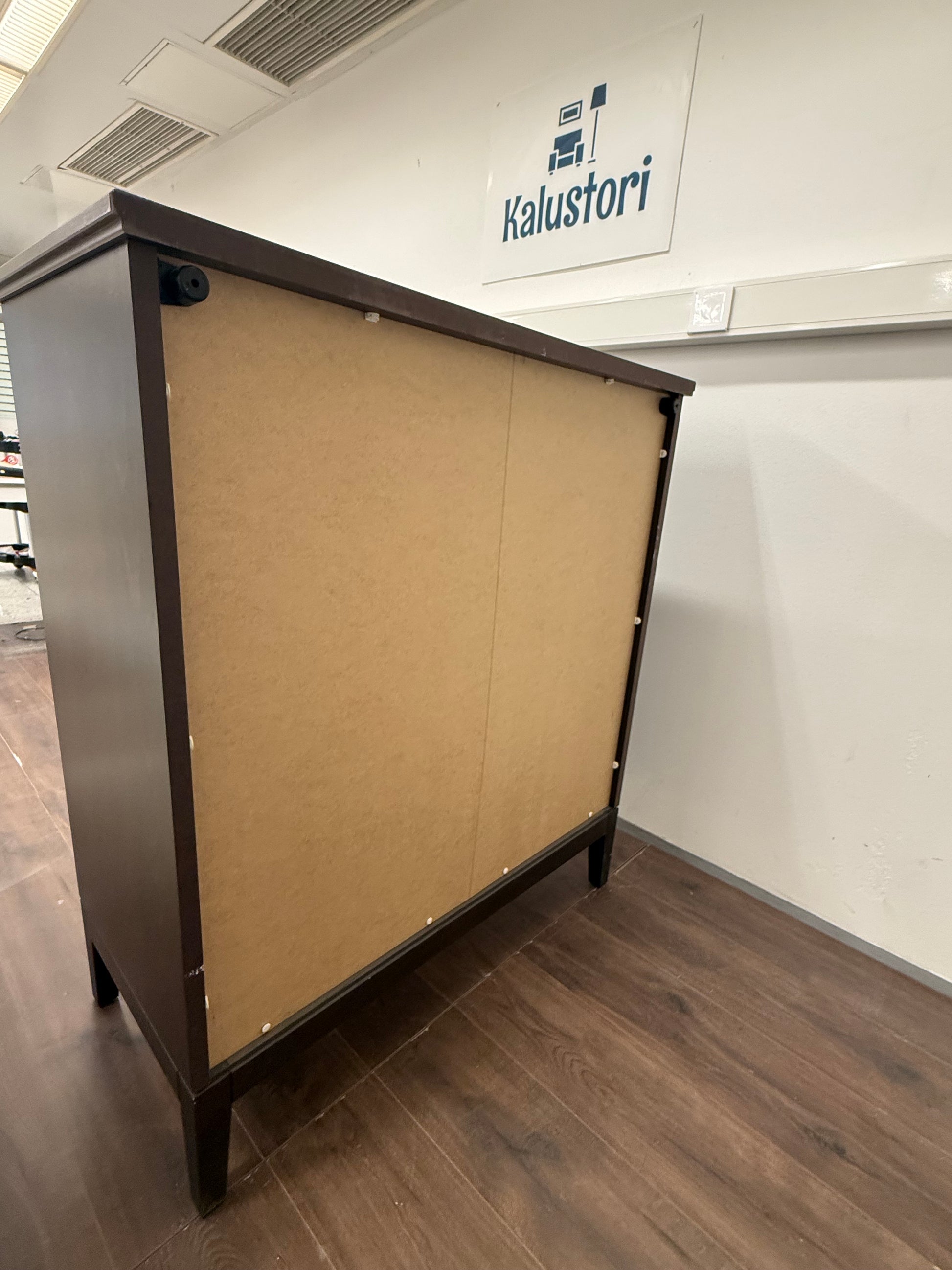Ikea IDANÄS Lipasto, 4 laatikkoa, tummanruskea petsattu, 104x118 cm Kalustori