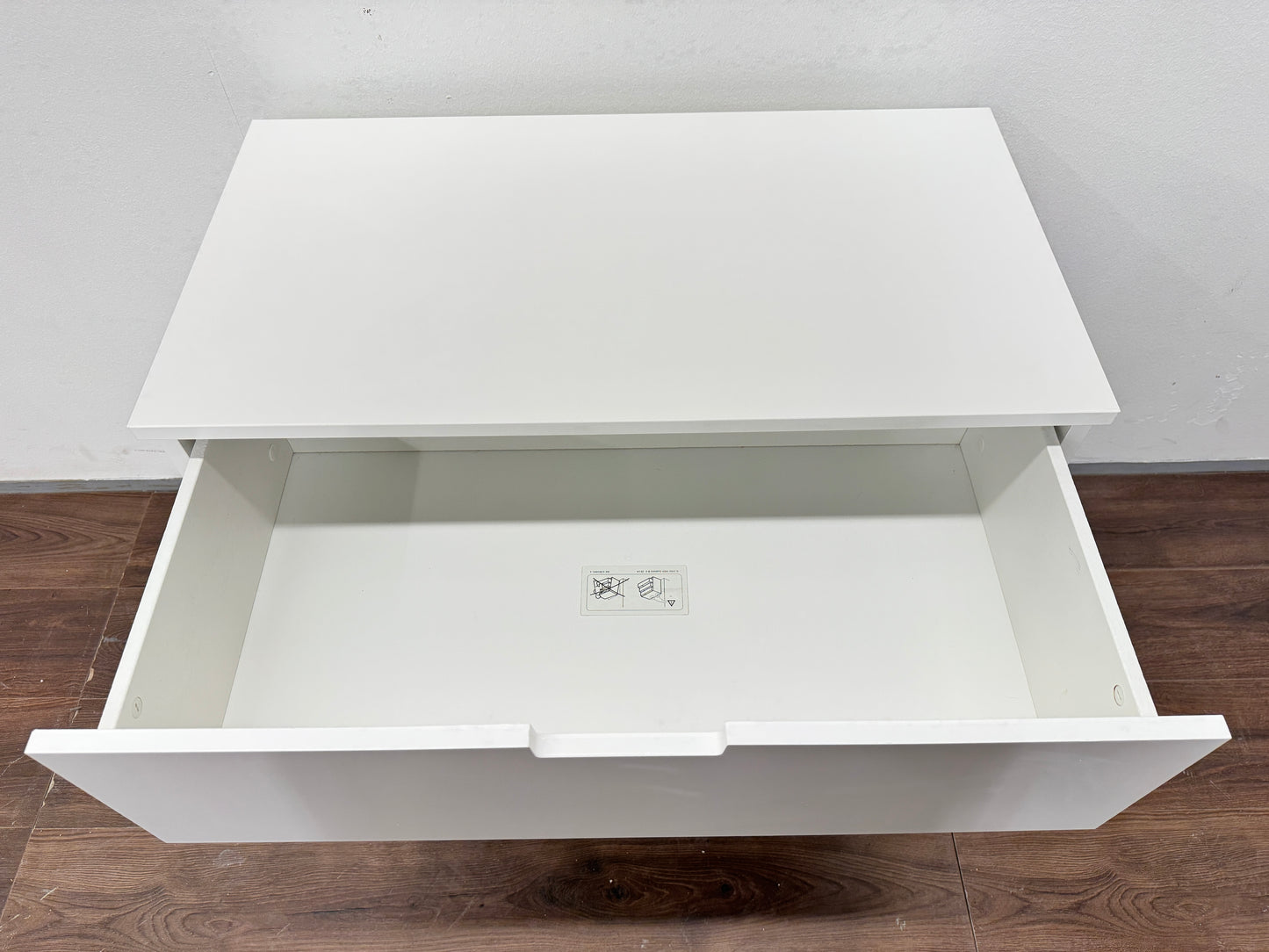 Ikea NORDLI Lipasto, 3 laatikkoa, valkoinen, 80x76 cm Kalustori