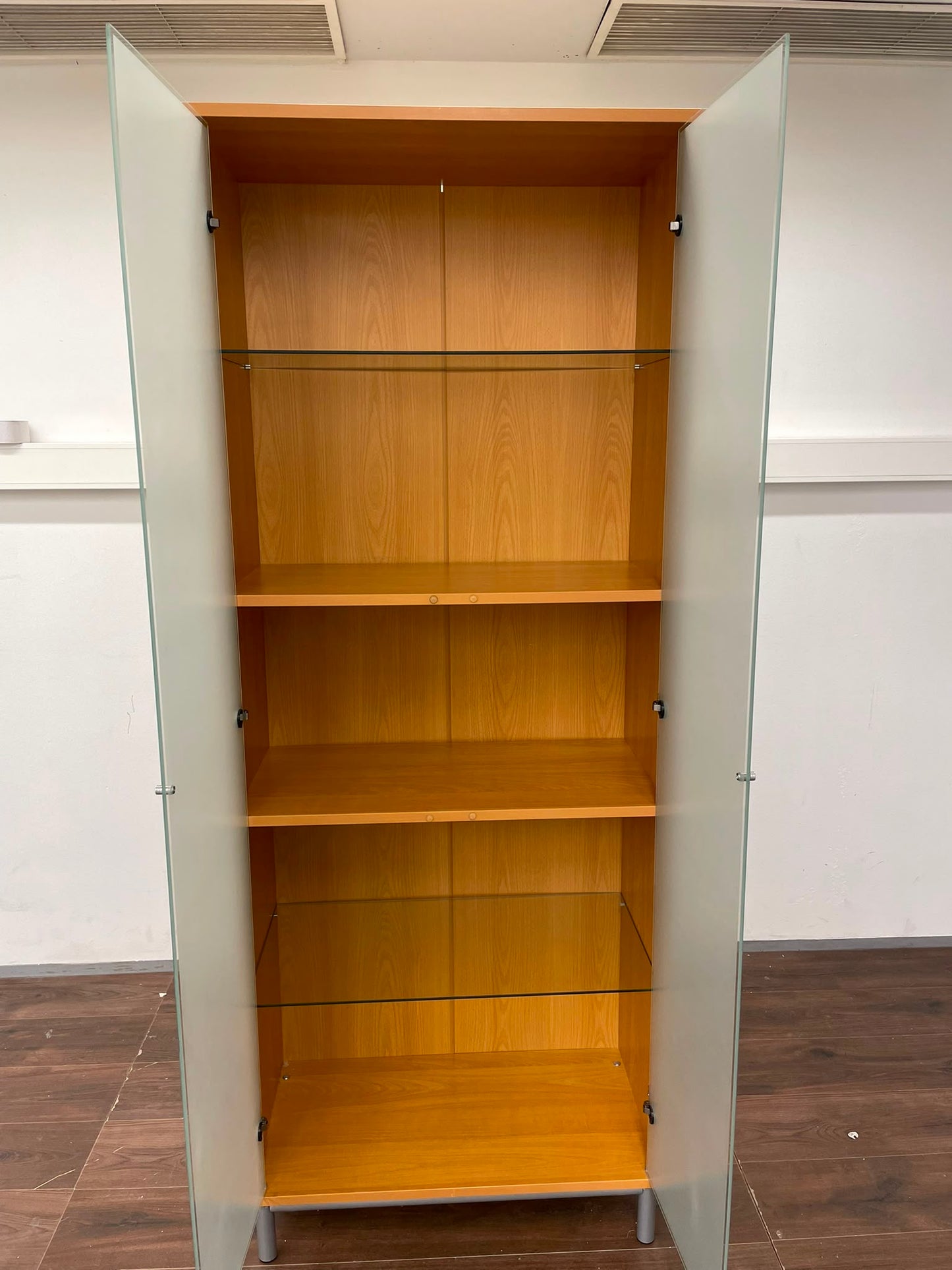 Ikea Billy lasiovinen vitriini Kalustori