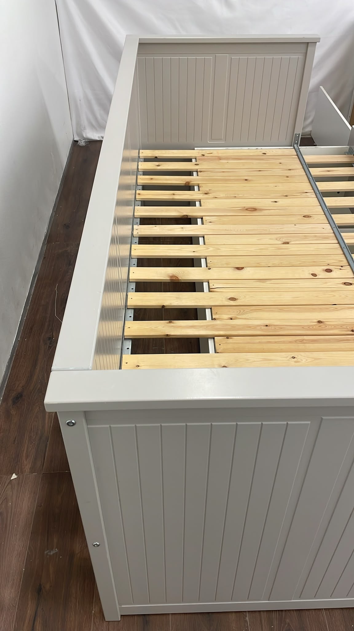 Ikea HEMNES Sohvasängynrunko, jossa 3 laatikkoa, valkoinen, 80x200 cm Kalustori