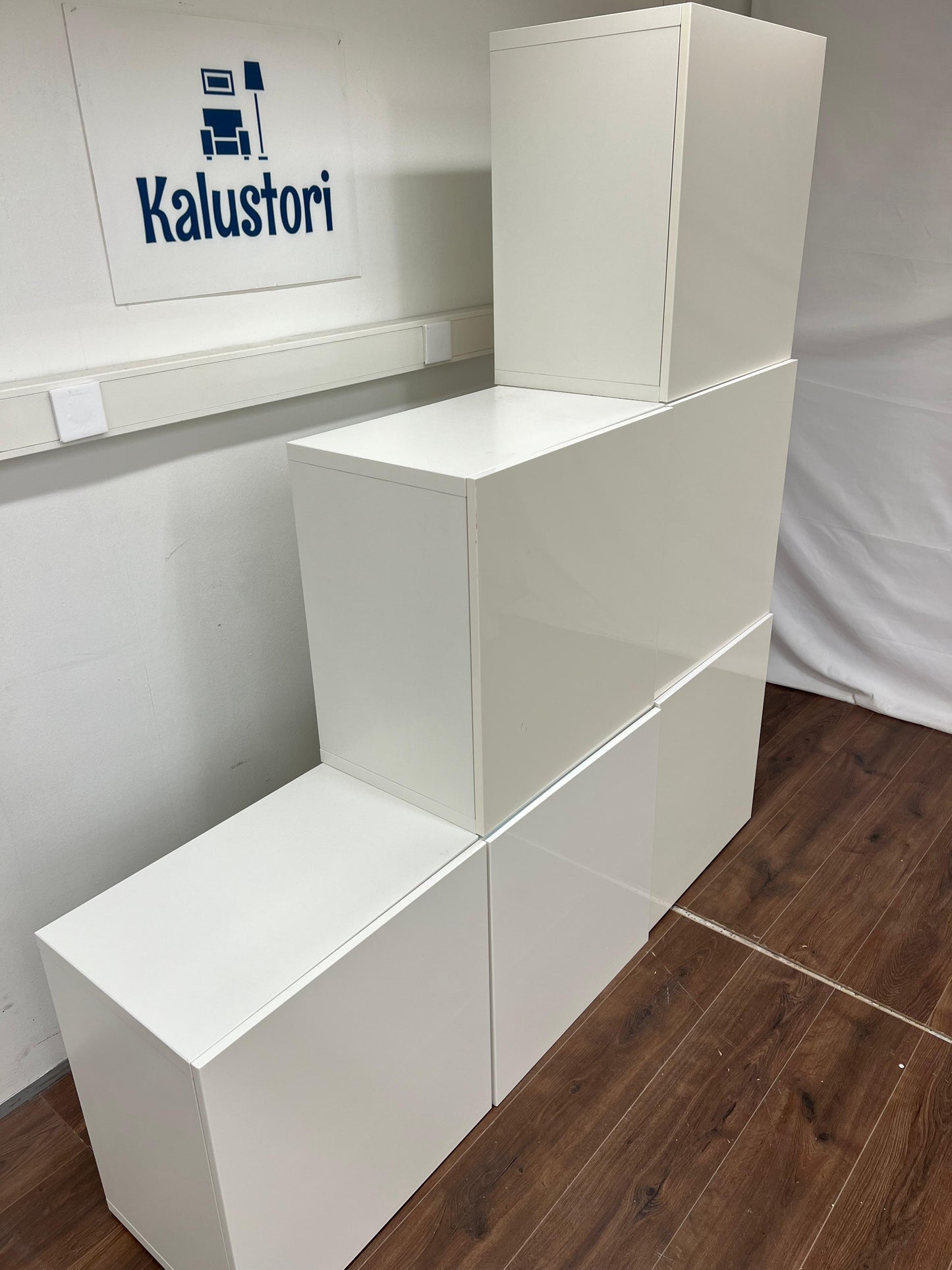 Ikea Bestå Kaappi, 7 kpl, valkoinen Kalustori