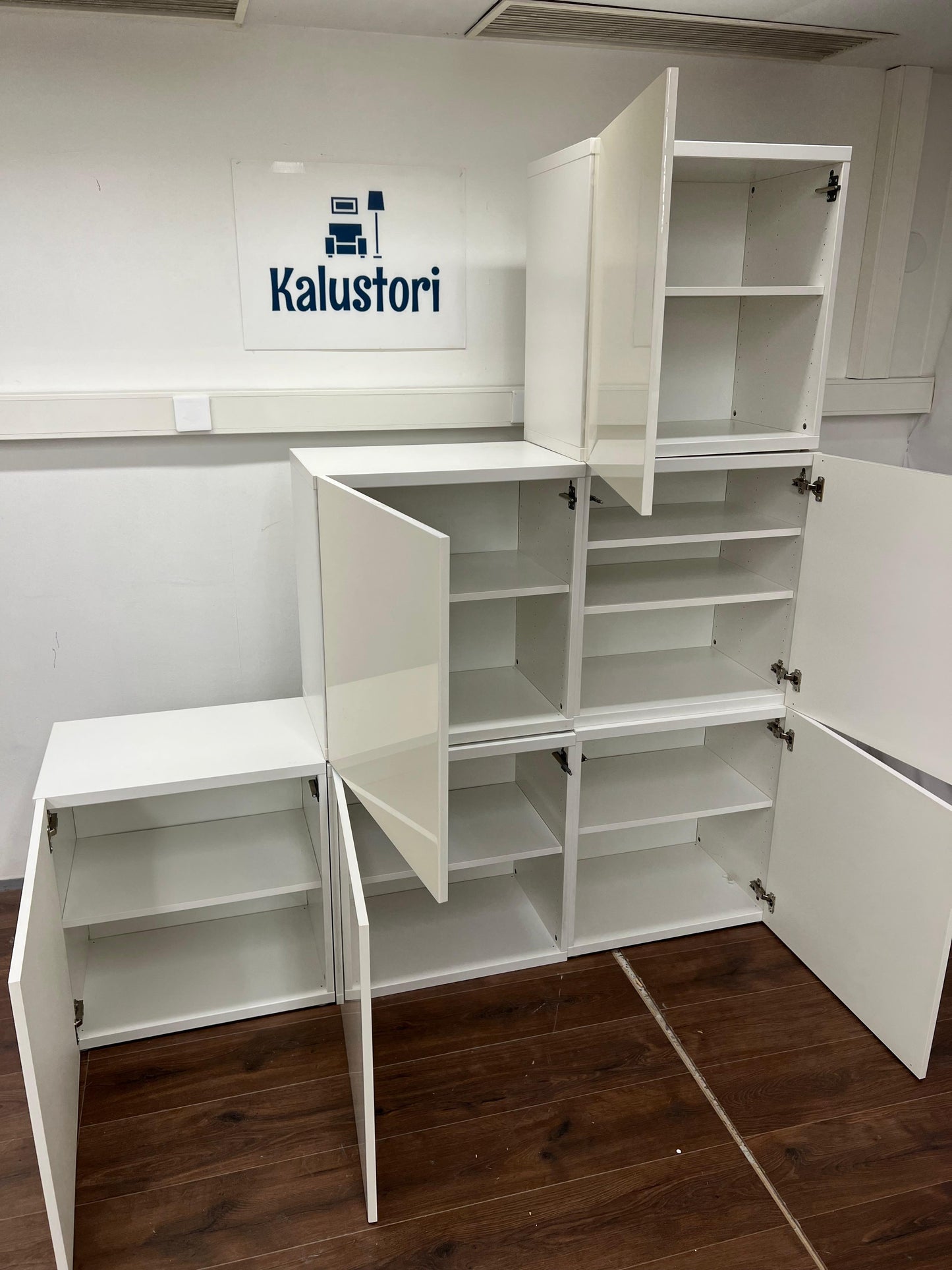 Ikea Bestå Kaappi, 7 kpl, valkoinen Kalustori