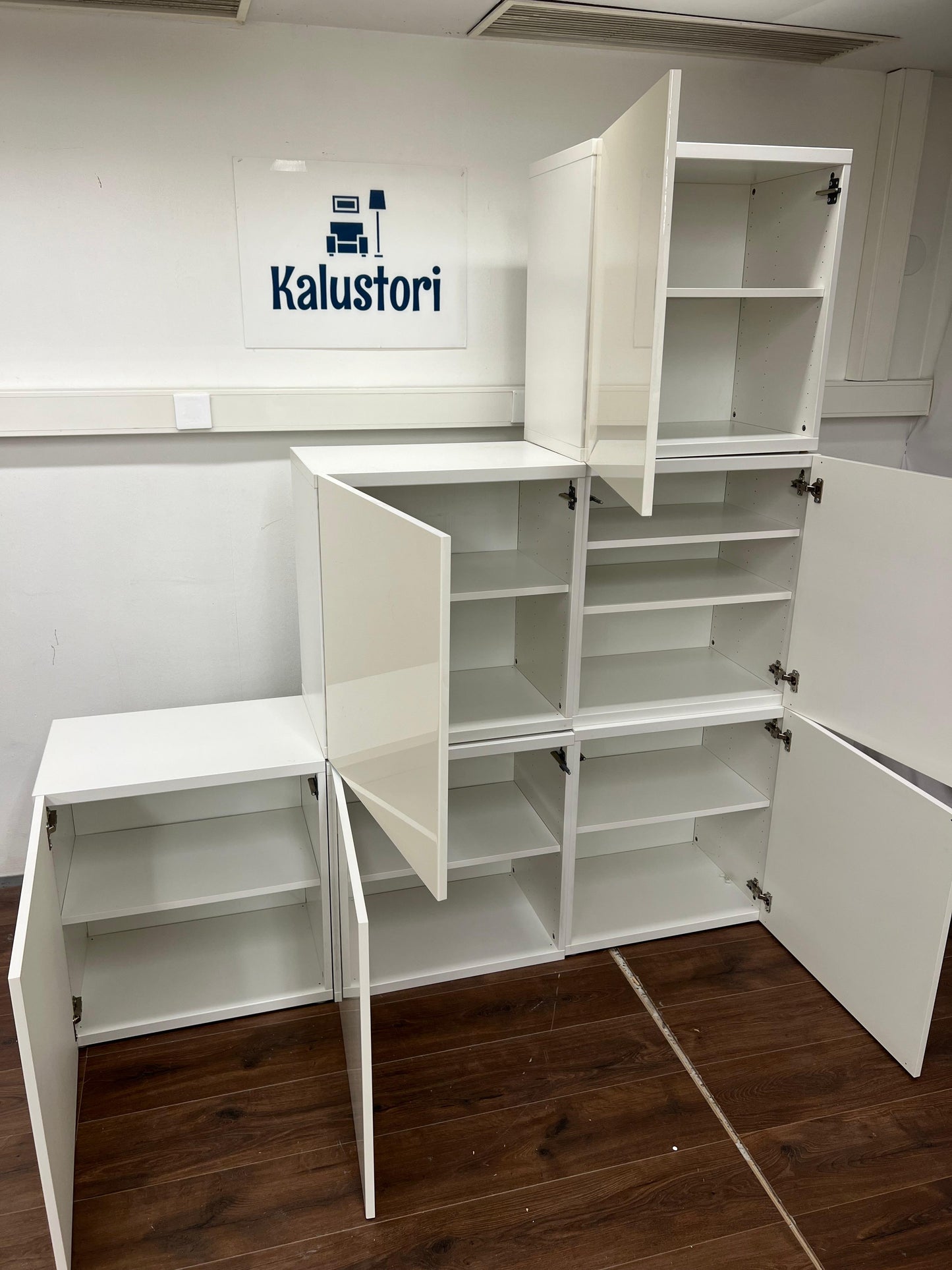 Ikea Bestå Kaappi, 7 kpl, valkoinen Kalustori