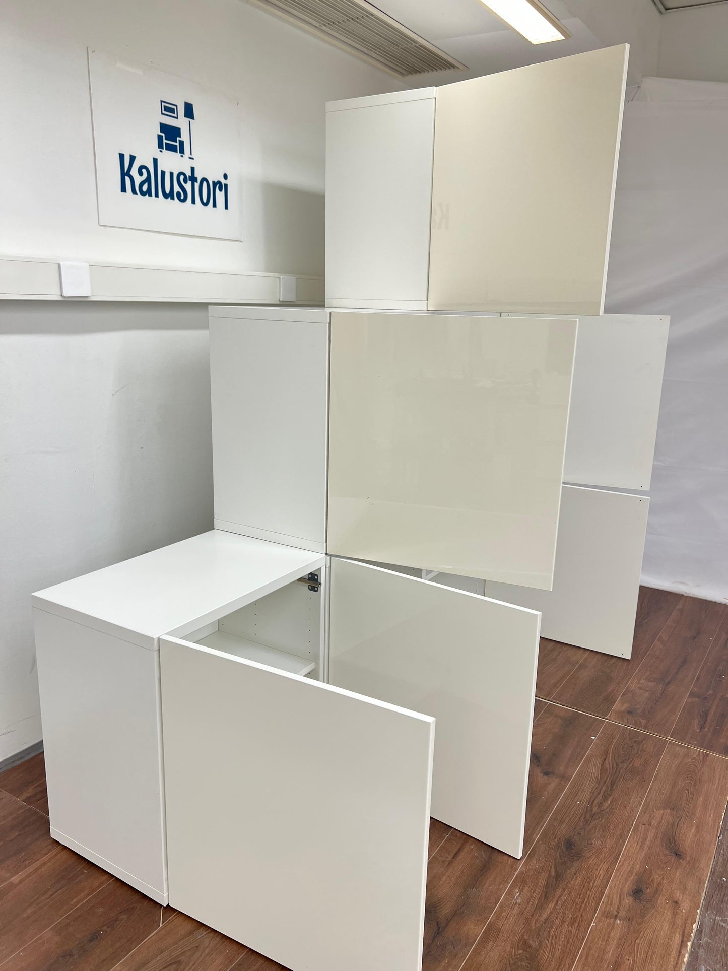 Ikea Bestå Kaappi, 7 kpl, valkoinen Kalustori