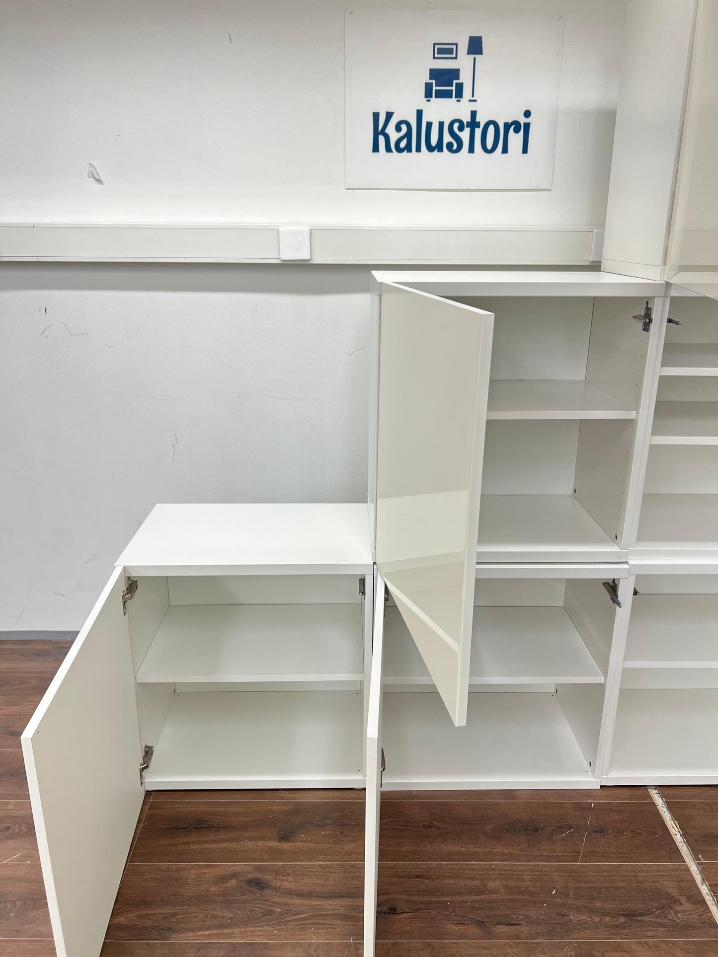Ikea Bestå Kaappi, 7 kpl, valkoinen Kalustori
