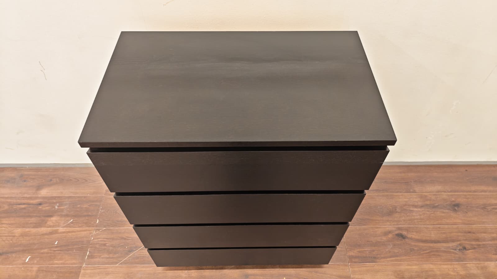 Ikea MALM Lipasto, 4 laatikkoa, mustanruskea, 80x100 cm Kalustori