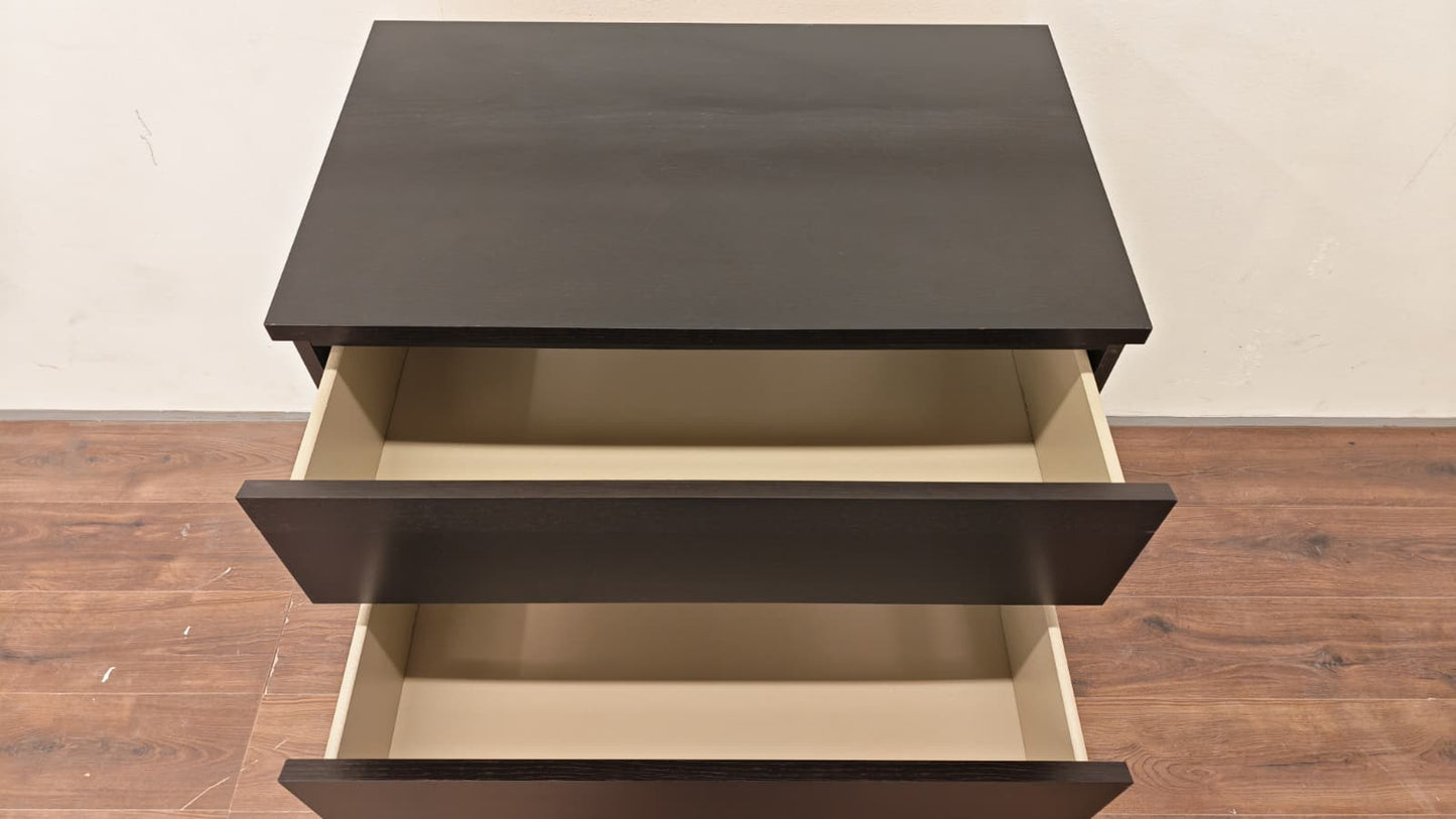 Ikea MALM Lipasto, 4 laatikkoa, mustanruskea, 80x100 cm Kalustori