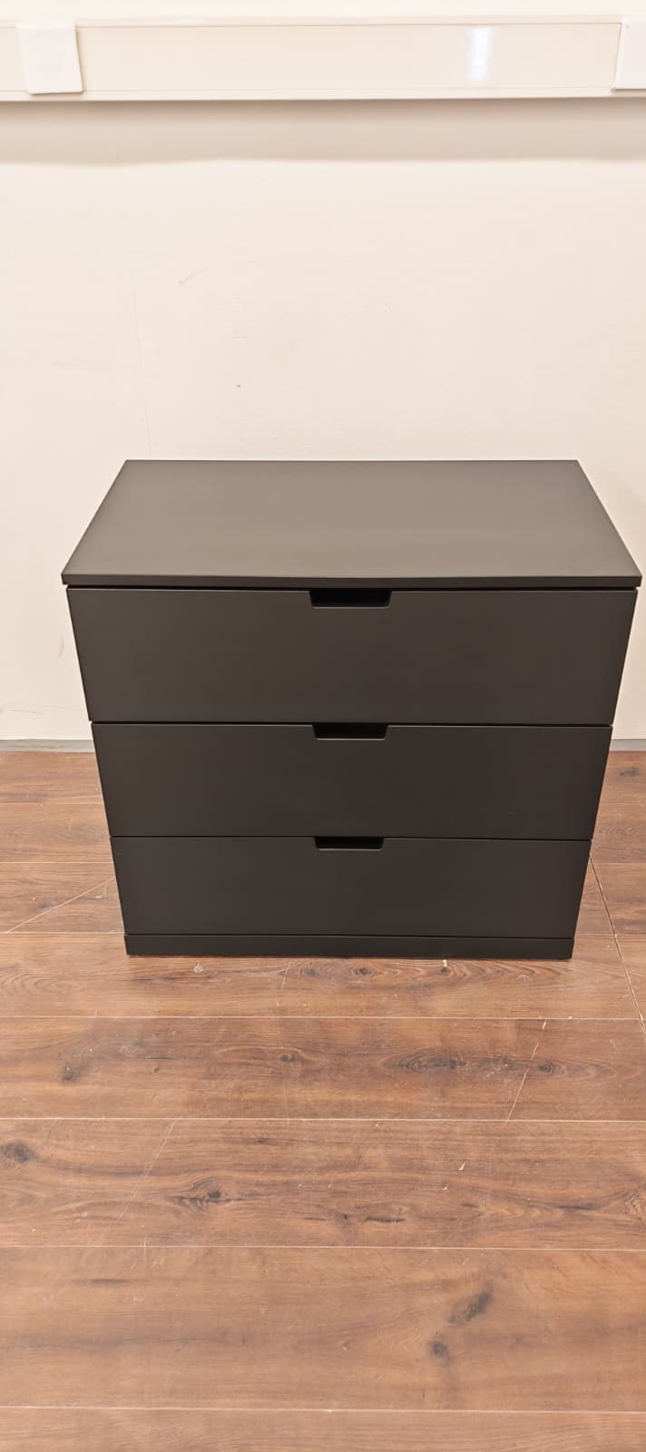 IKEA NORDLI Lipasto, 3 laatikkoa, musta, 80 x 76 cm Kalustori