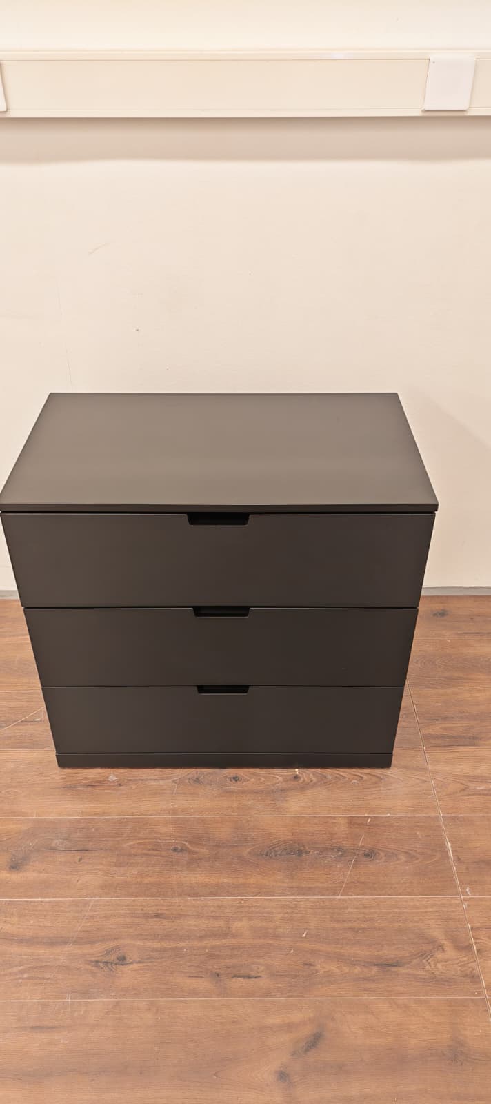 IKEA NORDLI Lipasto, 3 laatikkoa, musta, 80 x 76 cm Kalustori