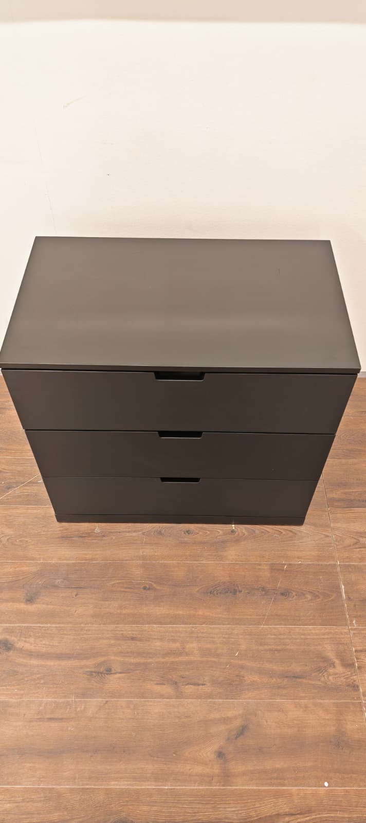 IKEA NORDLI Lipasto, 3 laatikkoa, musta, 80 x 76 cm Kalustori