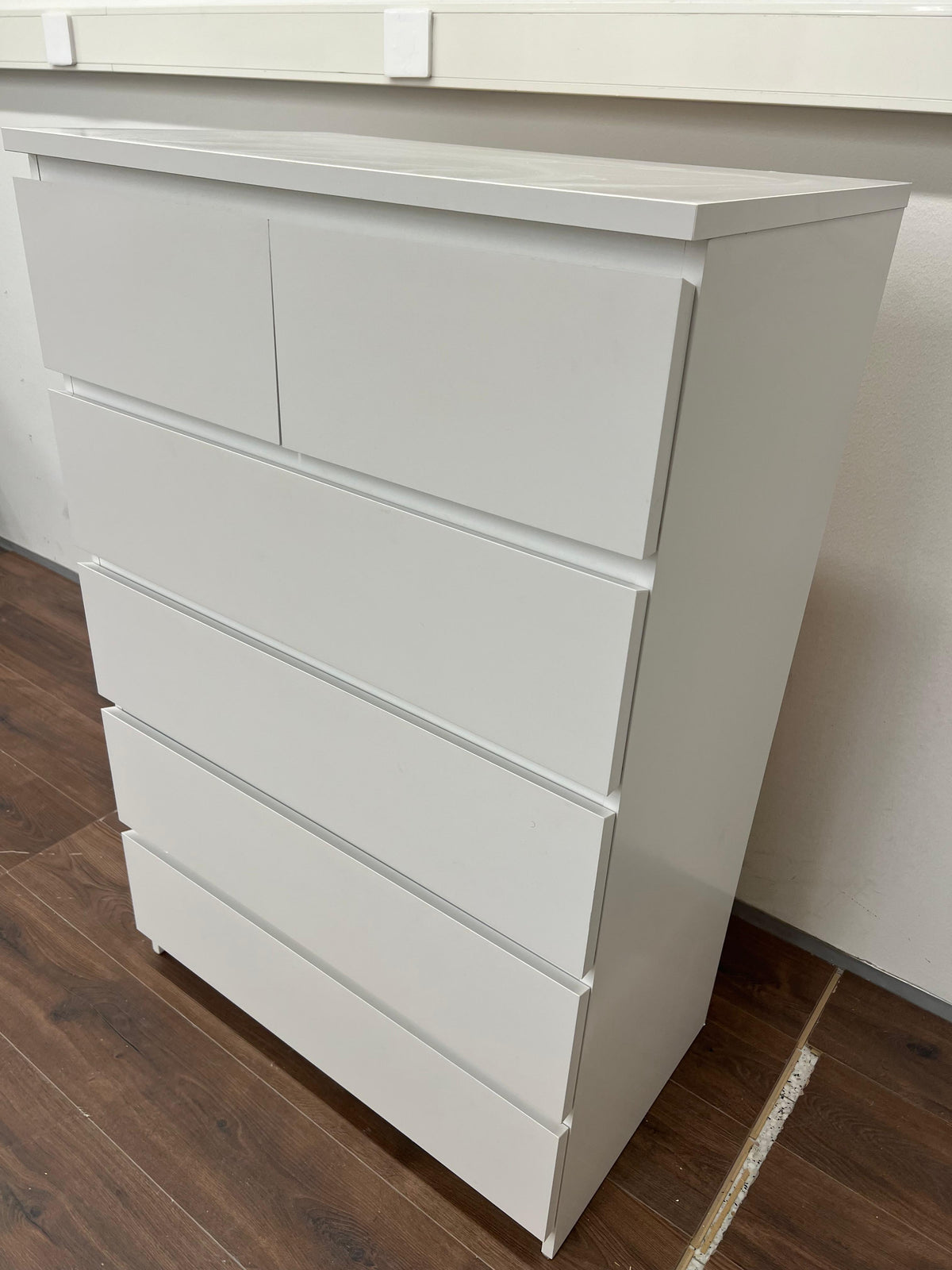 Ikea MALM Lipasto, 6 laatikkoa, valkoinen, 80x123 cm Kalustori