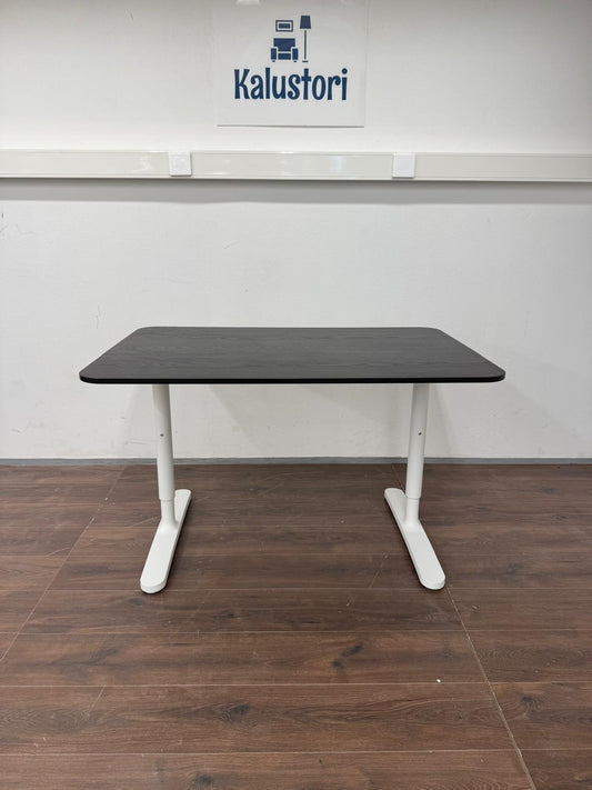 Ikea Bekant Korkeussäädettävä Työpöytä Musta/Valkoinen 120x80 cm Kalustori