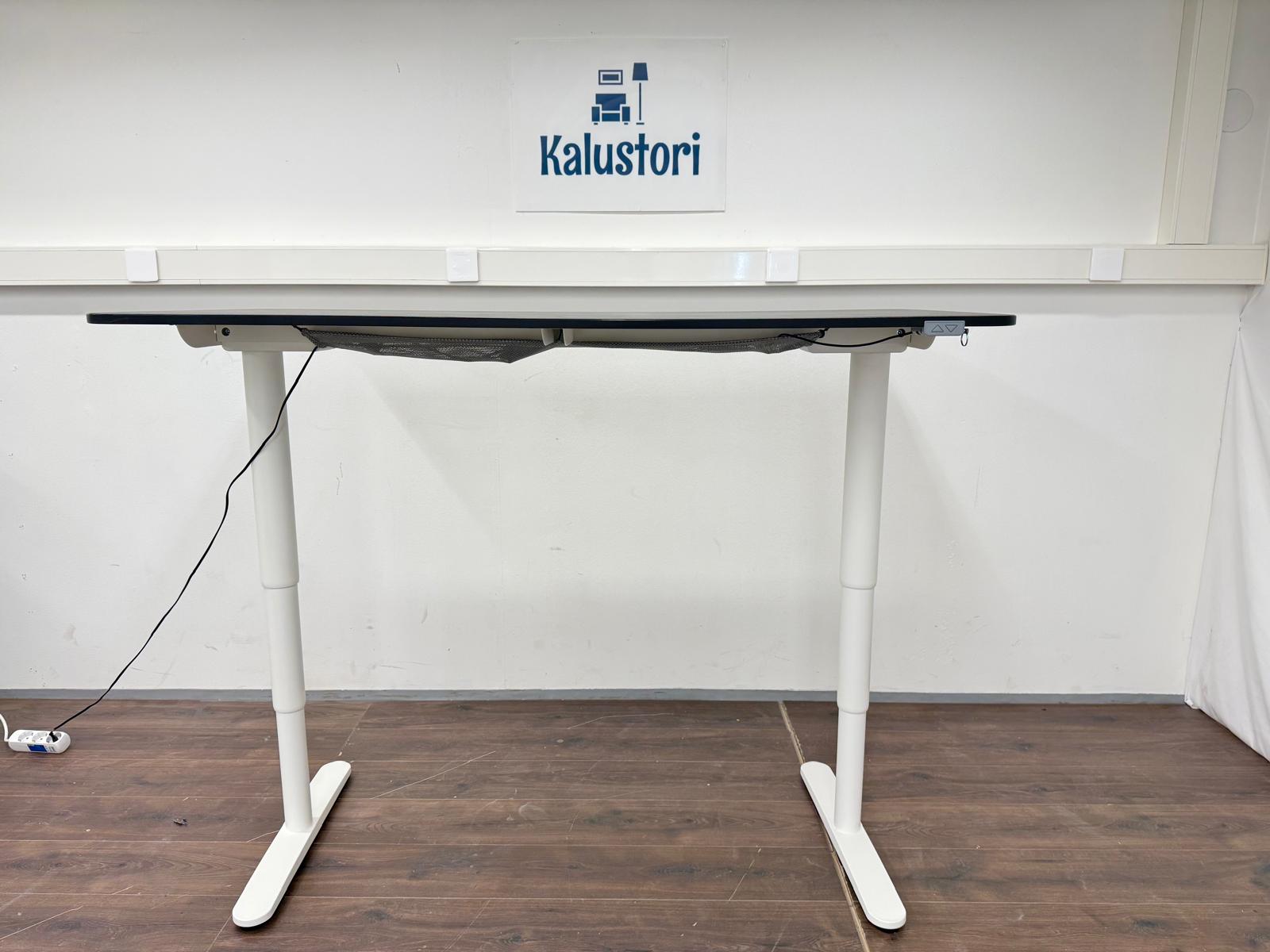 Ikea Bekant Sähköpöytä Musta/valkoinen 160x80 cm Kalustori