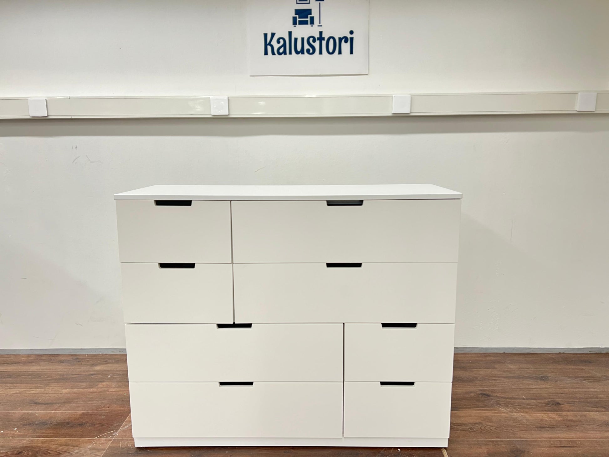 Ikea NORDLI lipasto 8 laatikolla, 120x99 cm, valkoinen Kalustori