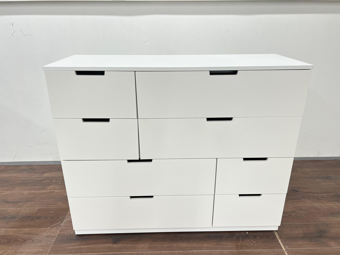 Ikea NORDLI lipasto 8 laatikolla, 120x99 cm, valkoinen Kalustori