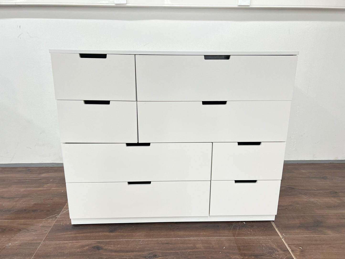 Ikea NORDLI lipasto 8 laatikolla, 120x99 cm, valkoinen Kalustori