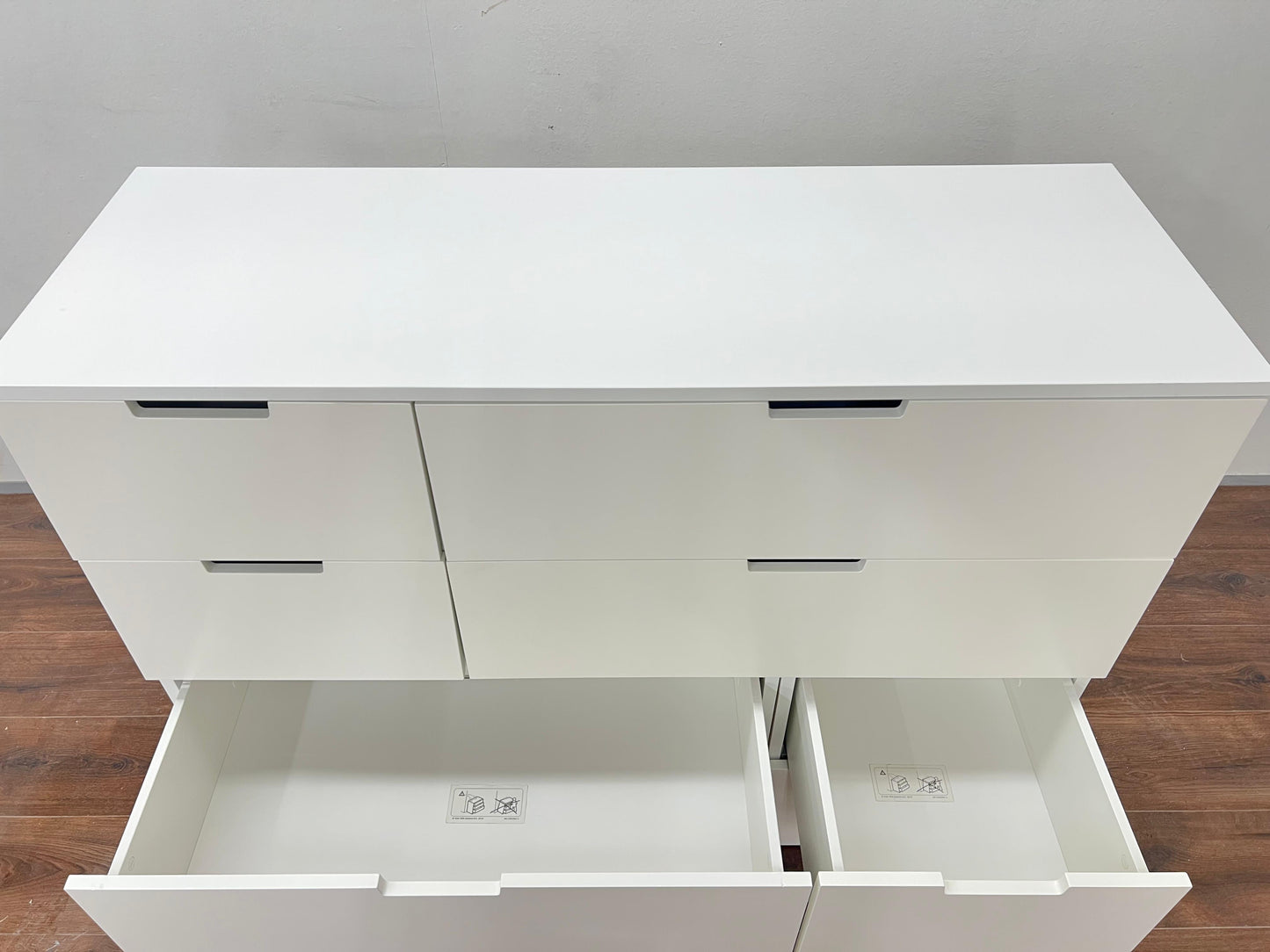 Ikea NORDLI lipasto 8 laatikolla, 120x99 cm, valkoinen Kalustori