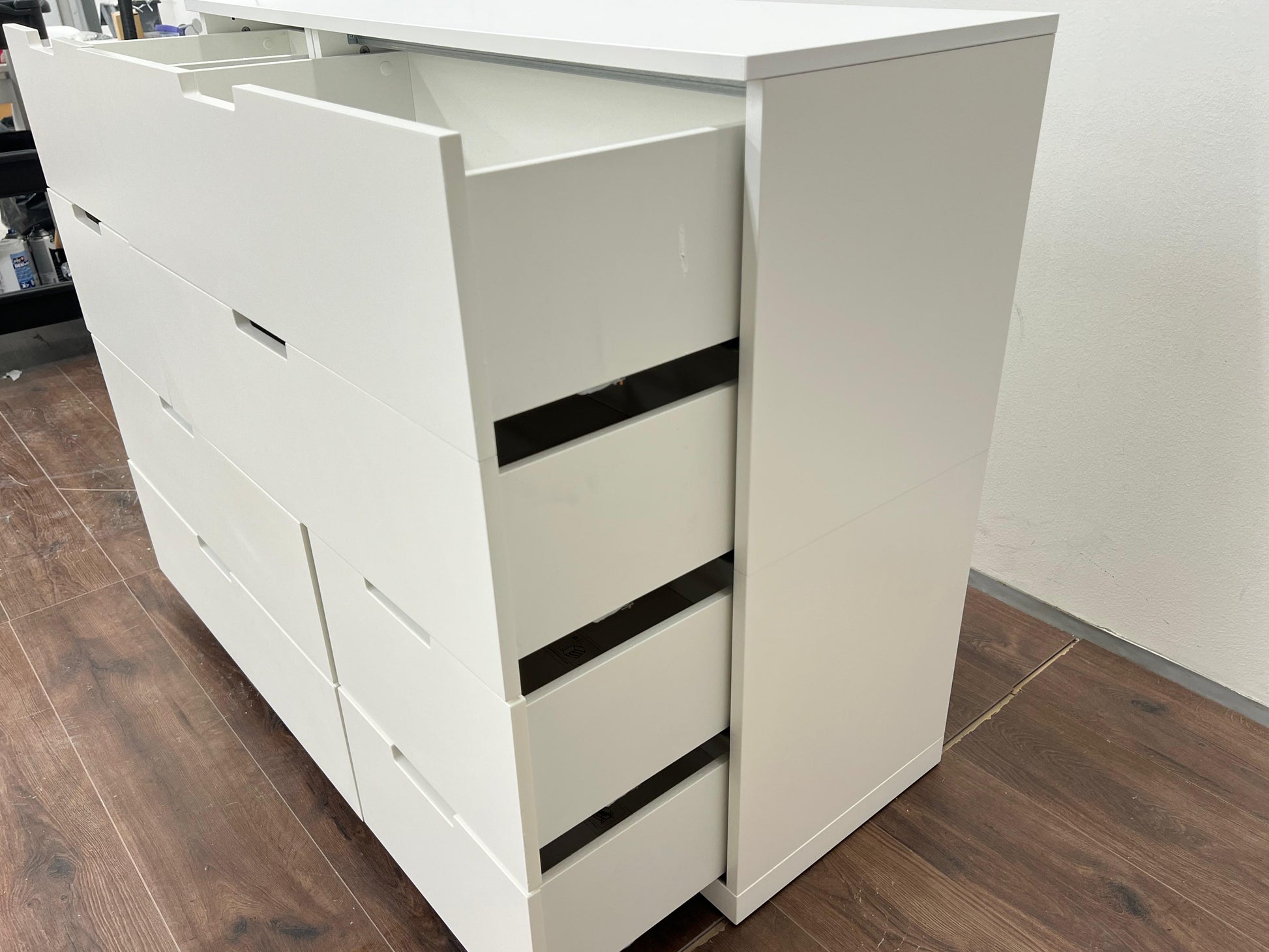Ikea NORDLI lipasto 8 laatikolla, 120x99 cm, valkoinen Kalustori