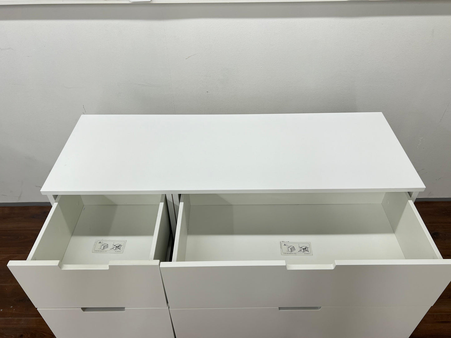 Ikea NORDLI lipasto 8 laatikolla, 120x99 cm, valkoinen Kalustori