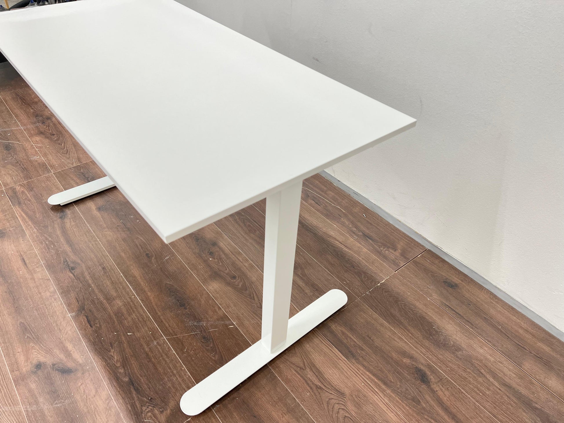 Ikea RODULF Työpöytä, sähköinen/valkoinen,140x80 cm Kalustori