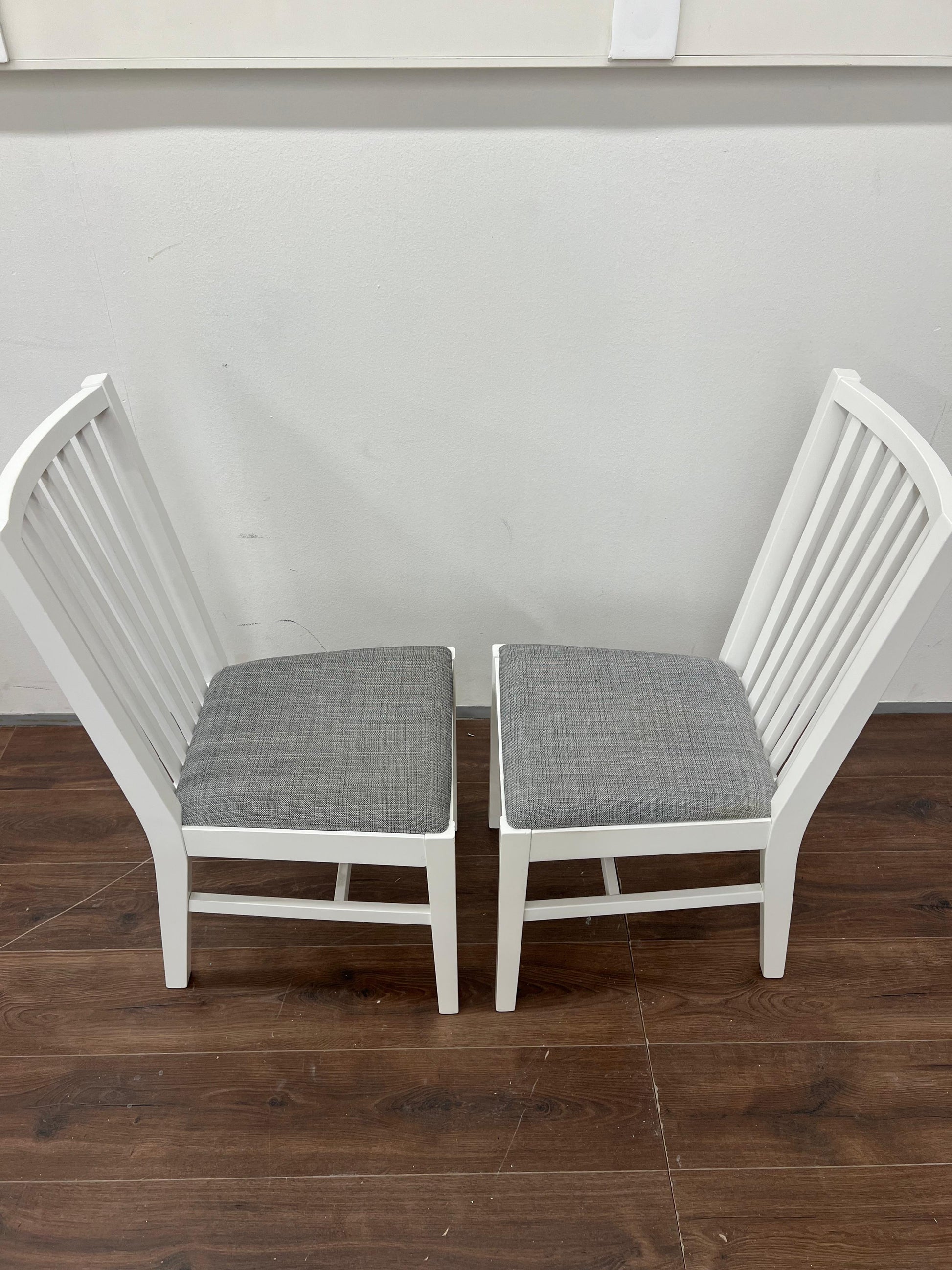 Ikea Näsinge verhoiltu puinen tuoli , valkoinen-tibbleby beige harmaa, 2kpl. Kalustori