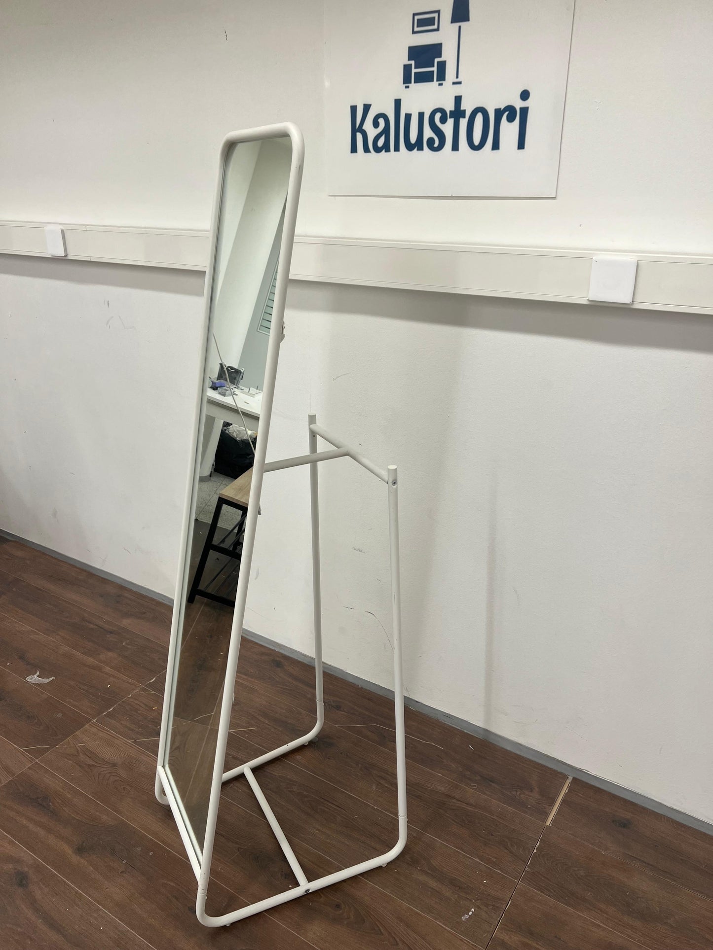 Ikea KNAPPER cheval-lasi , valkoinen, 48x160 cm Kalustori