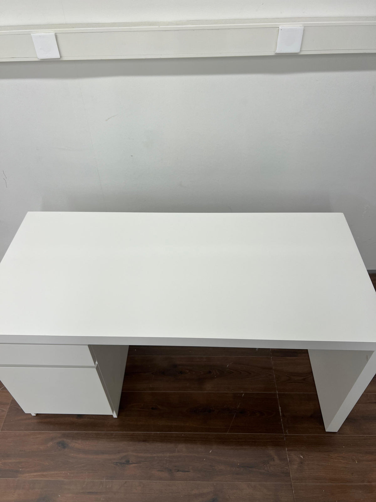 Ikea MALM Työpöytä, valkoinen,140x65 cm Kalustori