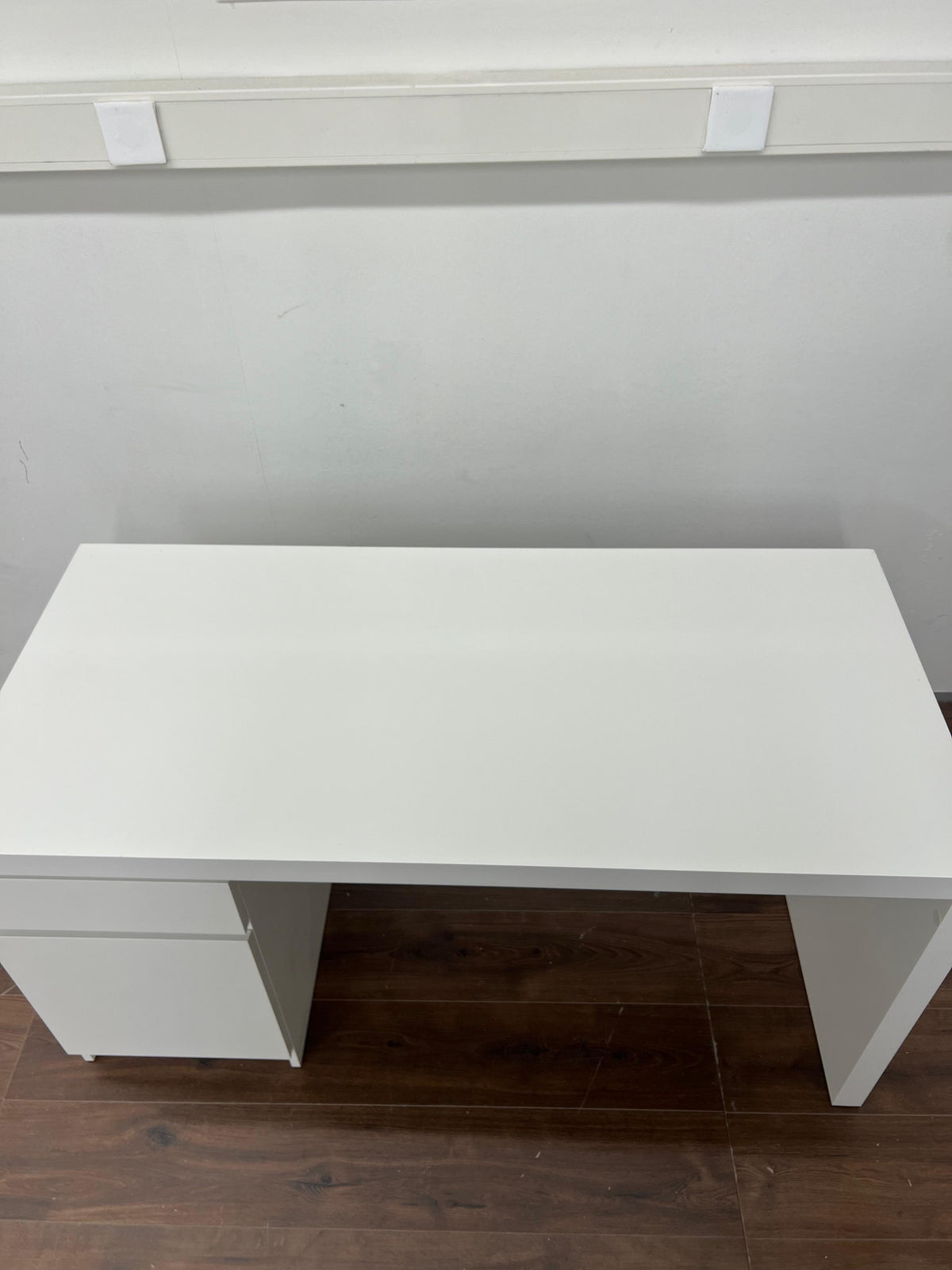Ikea MALM Työpöytä, valkoinen,140x65 cm Kalustori