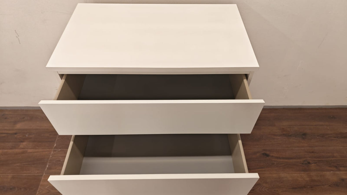 Ikea MALM Lipasto, 4 laatikkoa, Valkoinen 80x100cm Kalustori