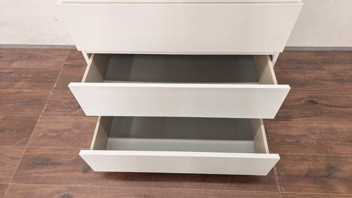 Ikea MALM Lipasto, 4 laatikkoa, Valkoinen 80x100cm Kalustori