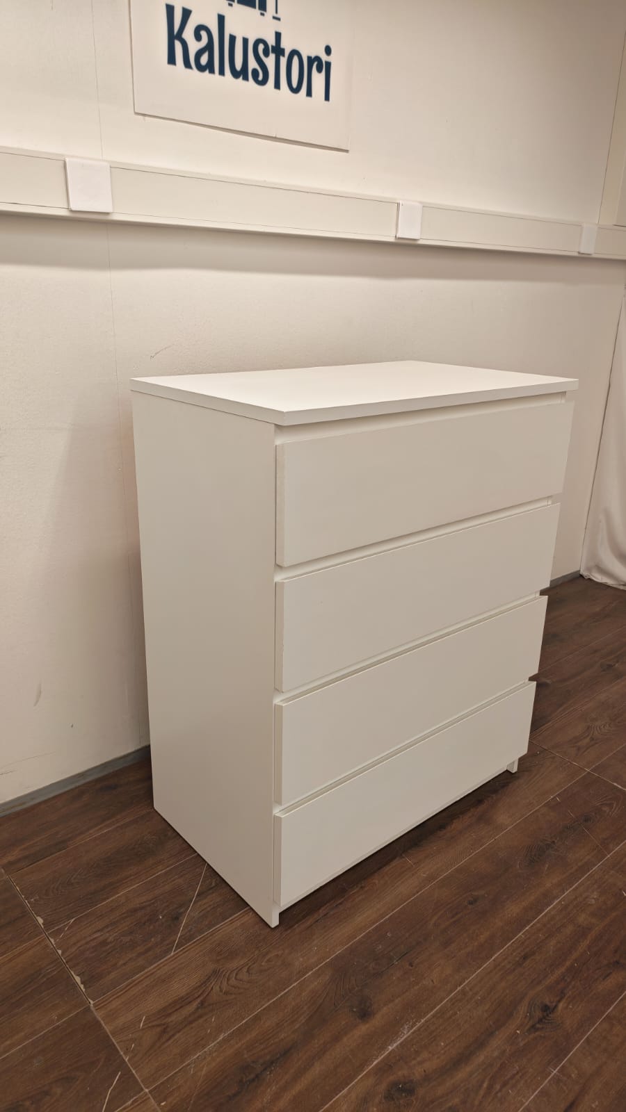 Ikea MALM Lipasto, 4 laatikkoa, Valkoinen 80x100cm Kalustori